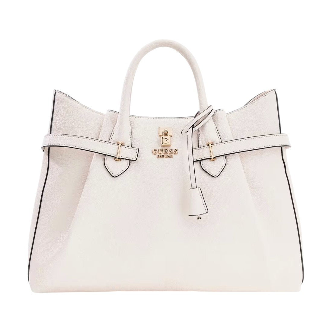 Guess Borsa a Mano Donna Yesba in Ecopelle Bianca con Tracolla