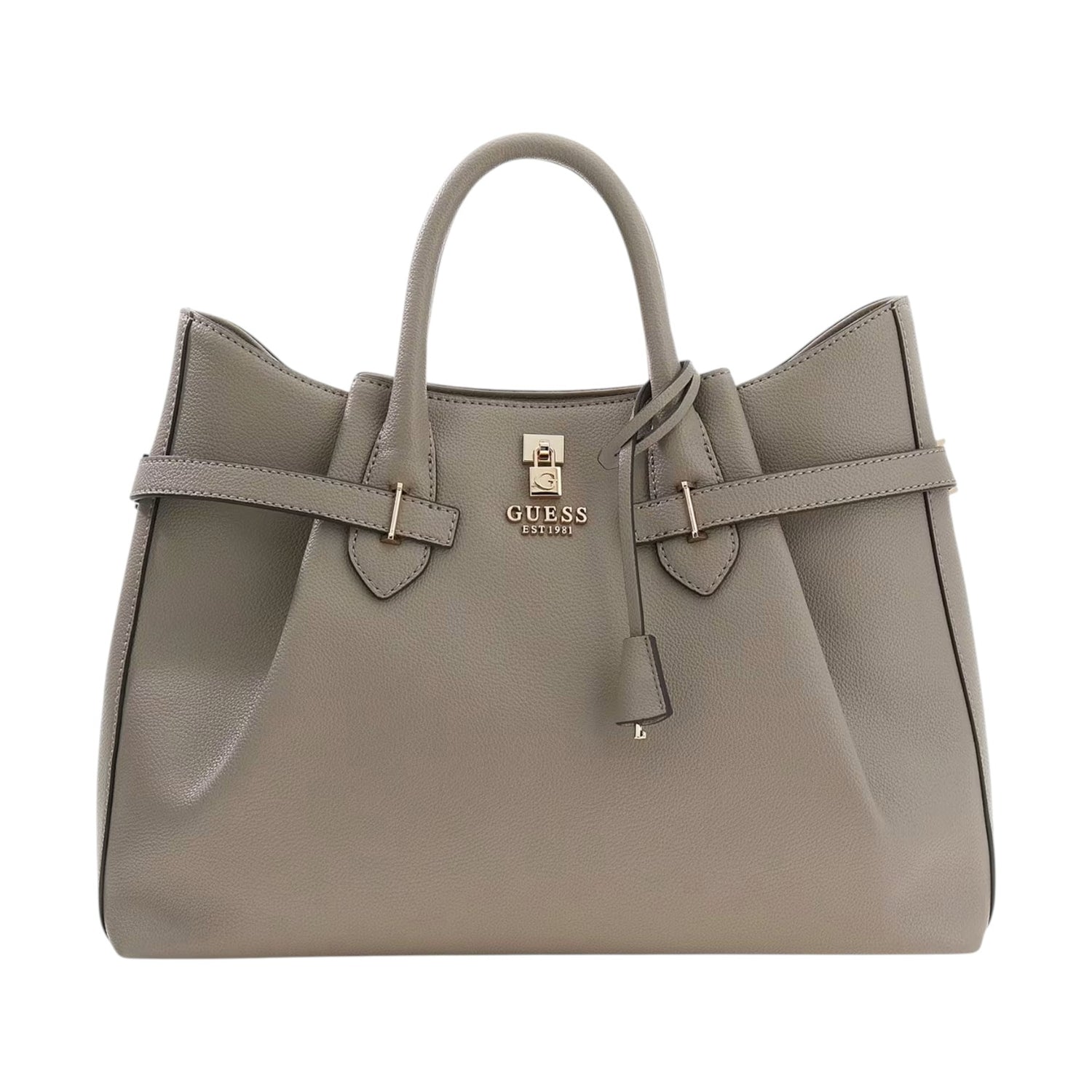 Guess Borsa a Mano Donna Yesba in Ecopelle Tortora Scuro con Tracolla