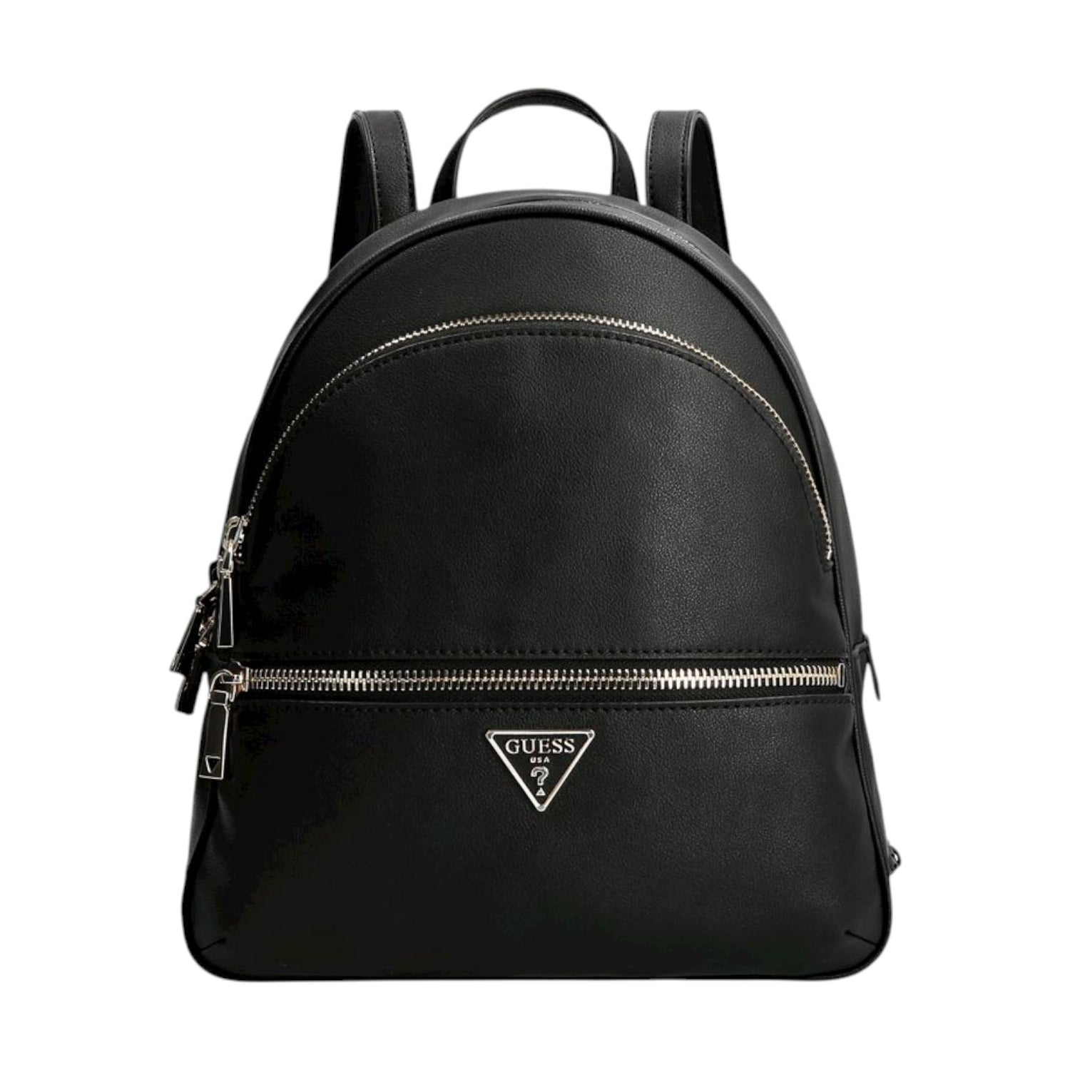 Guess Zaino Donna Manhattan in Ecopelle Nera con Doppia Zip