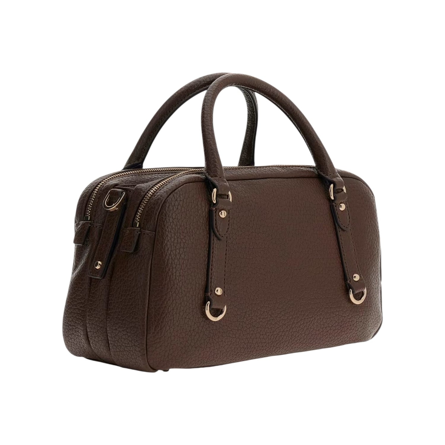 Guess  Borsa a Mano Marsha Mini in Ecopelle Espresso con Tracolla