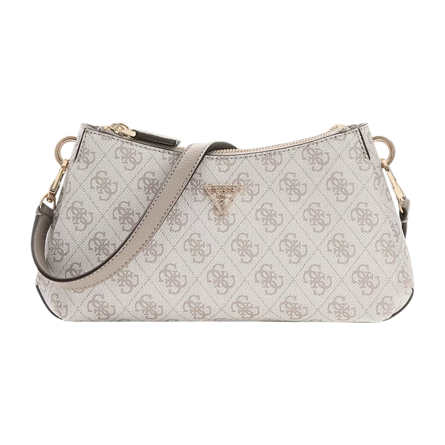 Guess Mini Tracolla Donna Tortora Scuro Noelle 4G Logo
