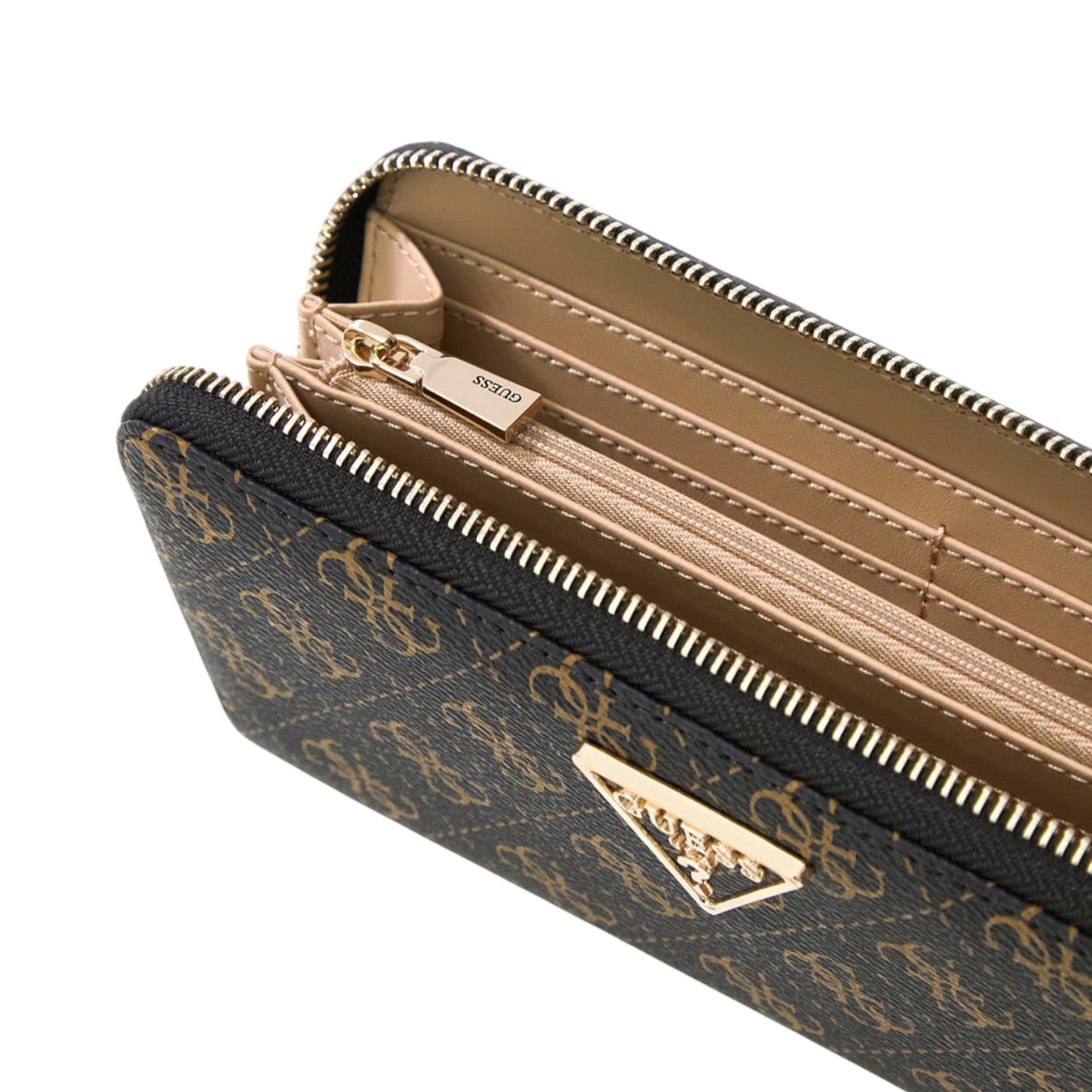 Guess Portafoglio Donna in Ecopelle Marrone 4g Logo