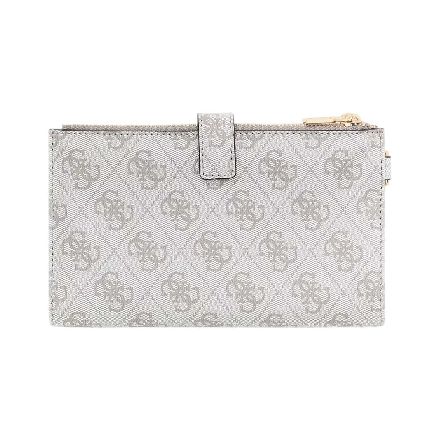 Guess Portafoglio Medio Donna in Ecopelle Tortora Scuro Laurel 4G Logo