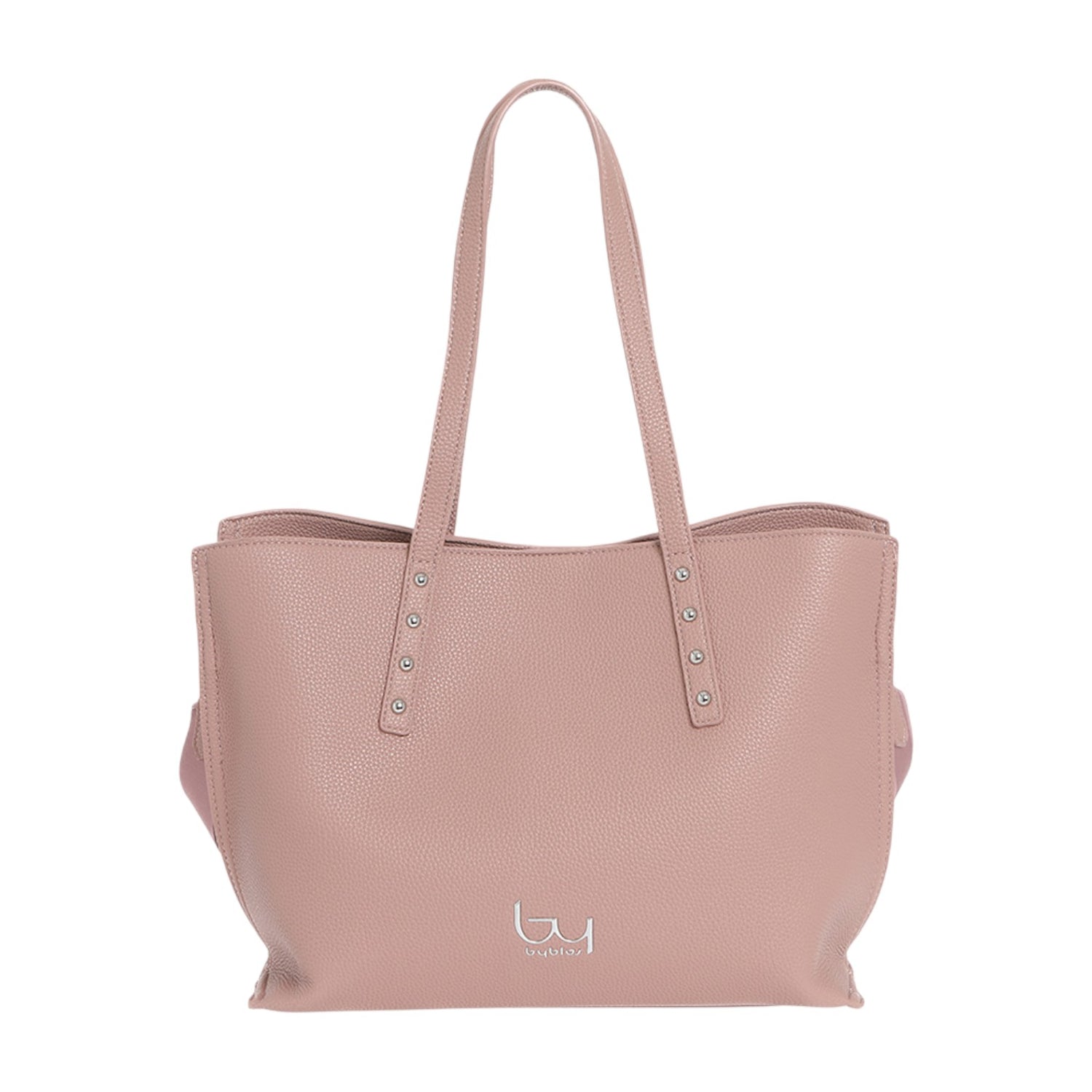 By Byblos Borsa a Spalla Windsor Donna in Ecopelle Bottolata Rosa Antico con Tracolla