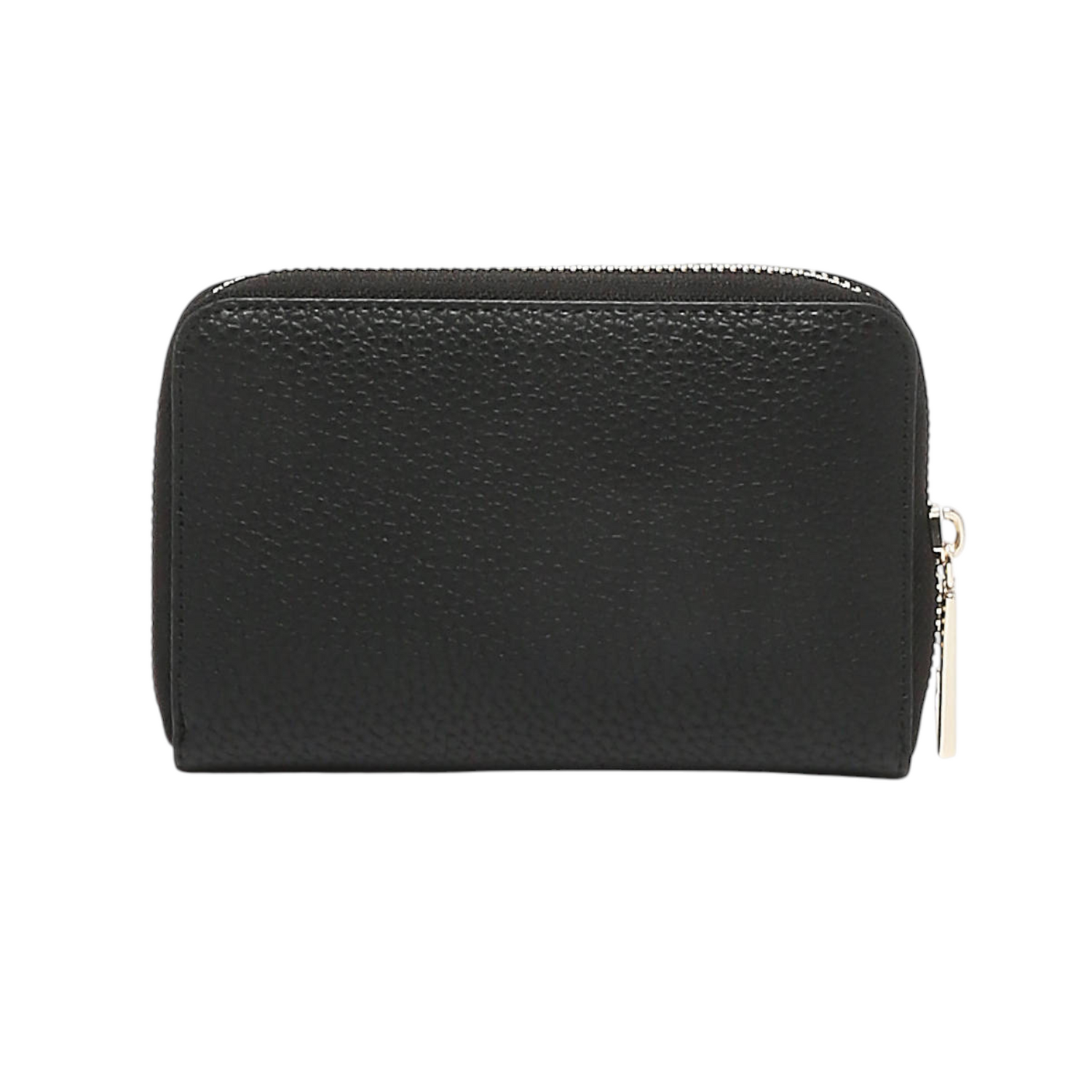 By Byblos Portafoglio Donna in Ecopelle Martellata Nera con Zip All Around