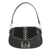 by-byblos-borsa-a-spalla-donna-in-ecopelle-e-pelliccia-sintetica-nera-con-borchie