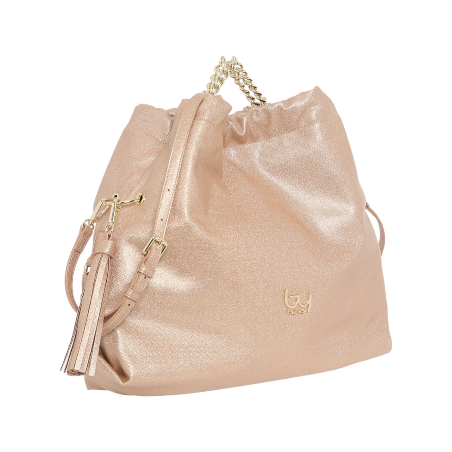 By Byblos Sacca a Mano Donna Smeraldo in Ecopelle Bronzo con Tracolla