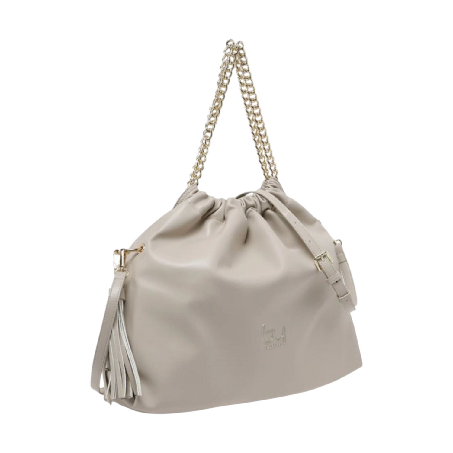 By Byblos Sacca a Mano Donna Smeraldo in Ecopelle Beige con Tracolla