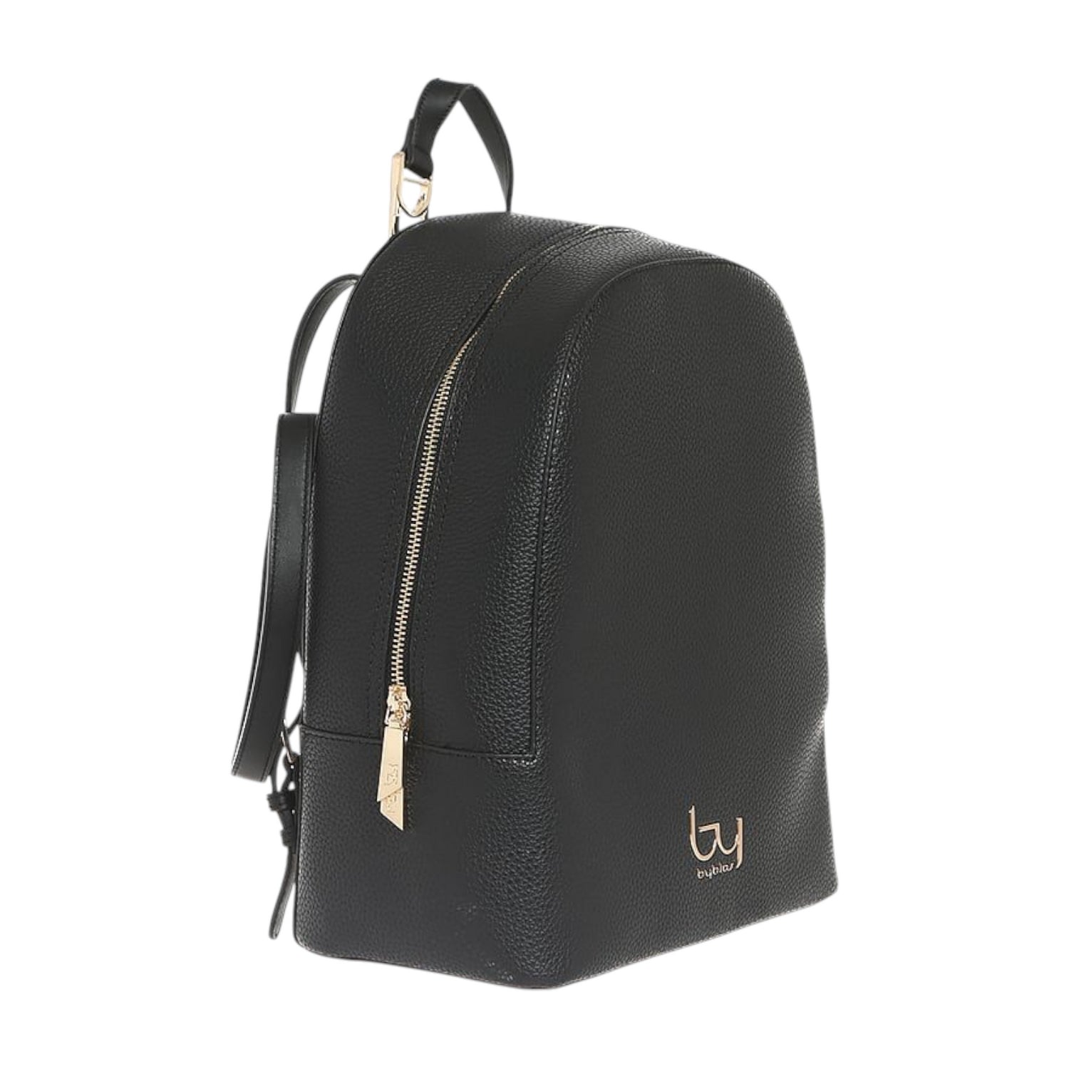 By Byblos Zaino Donna in Ecopelle Nera con Dettaglio Dorato sul Manico