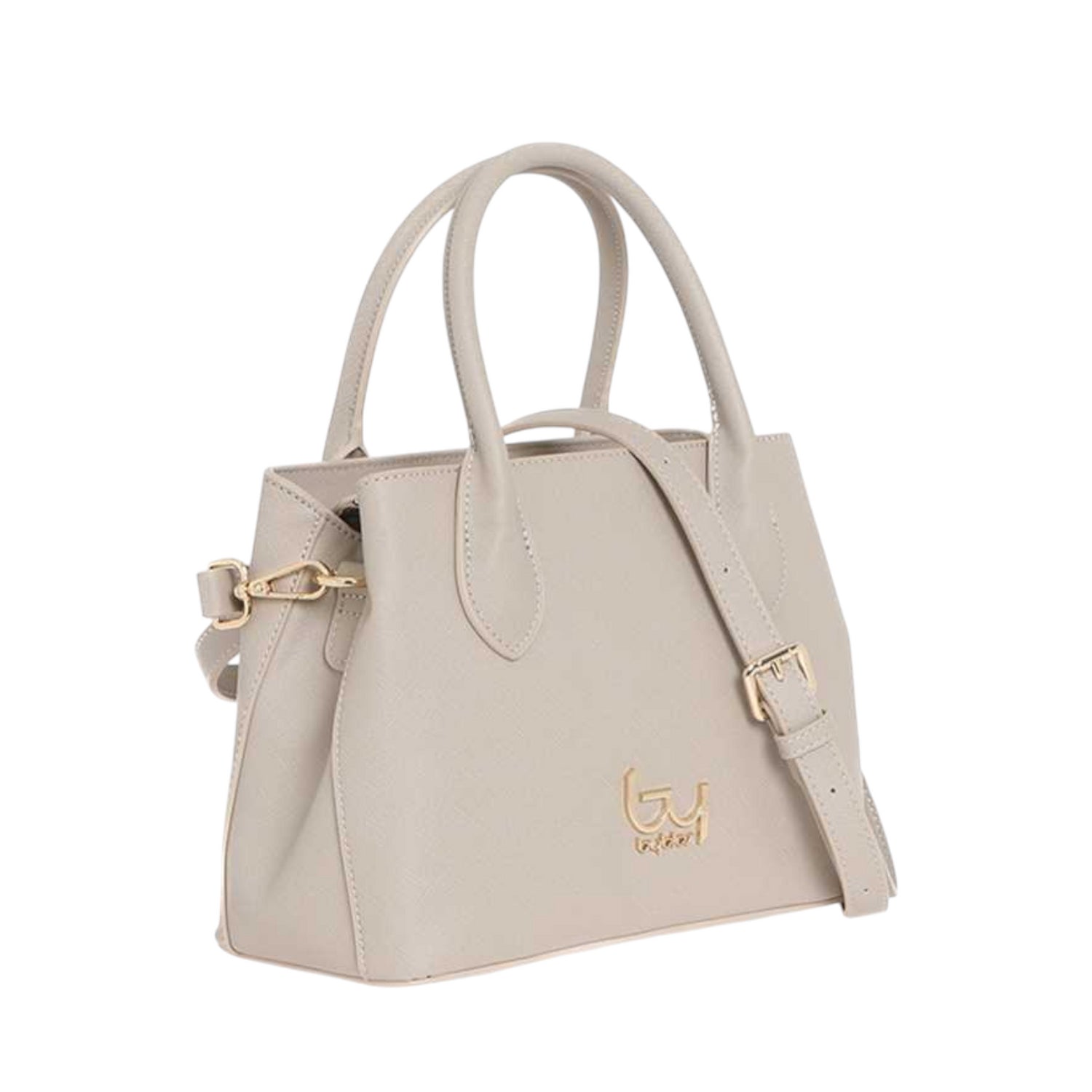 By Byblos Borsa a Mano Donna in Saffiano Beige con Tracolla