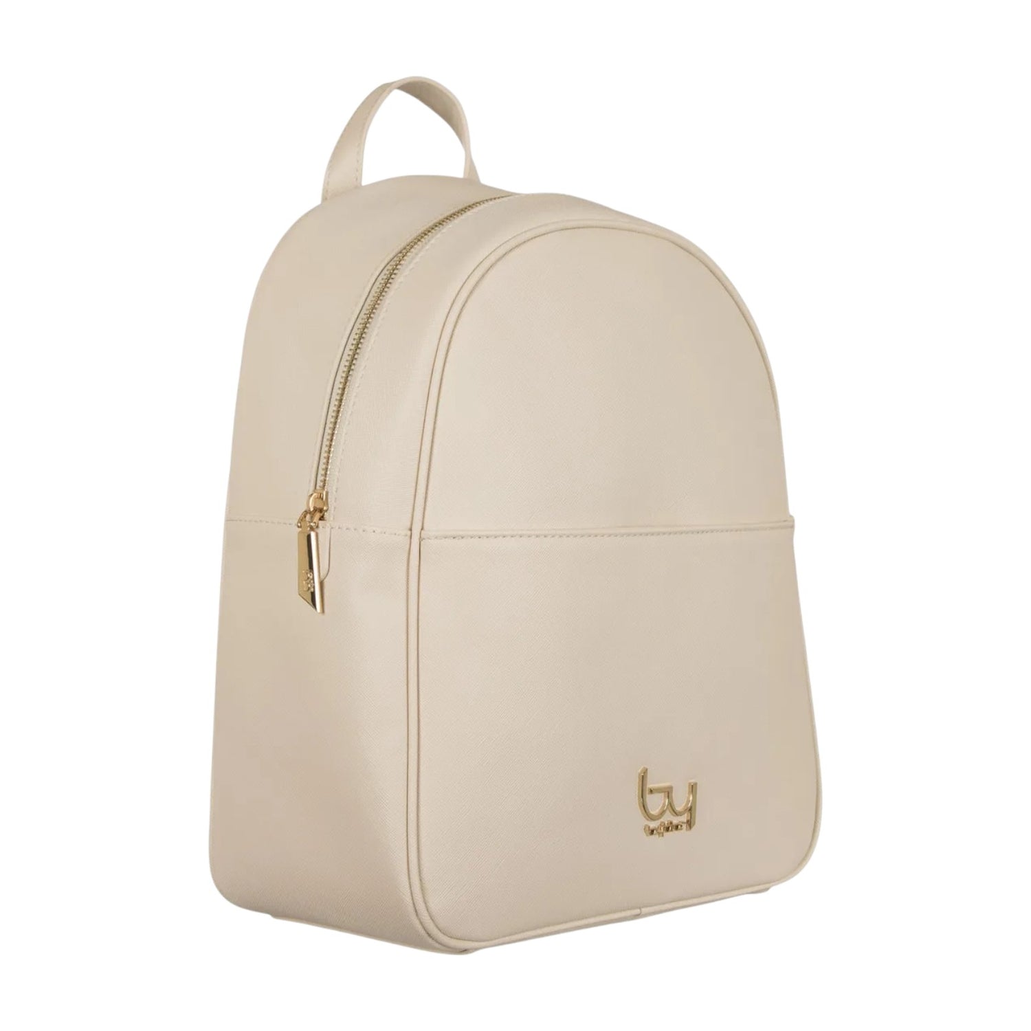 By Byblos Zaino Donna in Saffiano Beige con Tasca Frontale