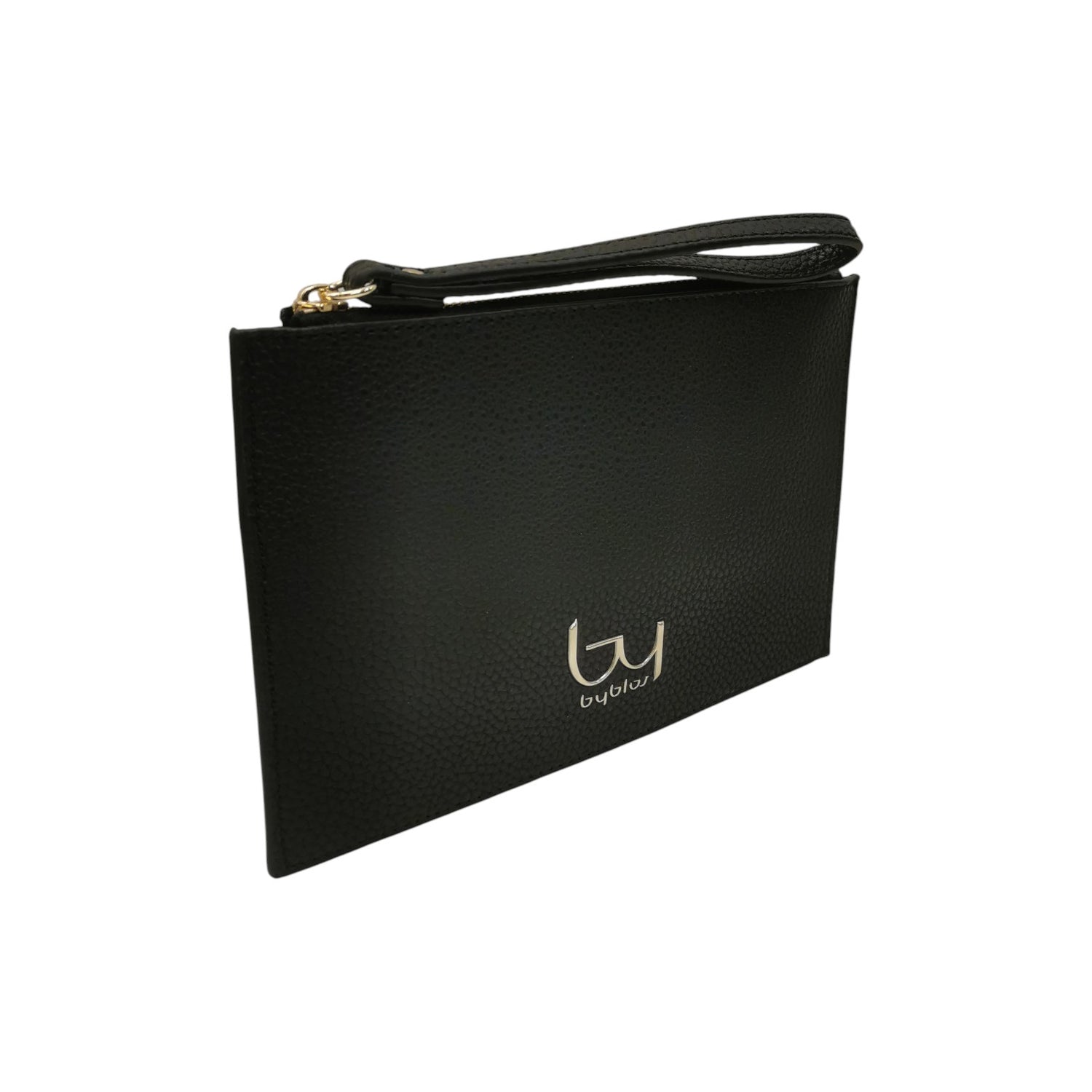 By Byblos Pochette Piatta Donna in Ecopelle Nera con Polsino