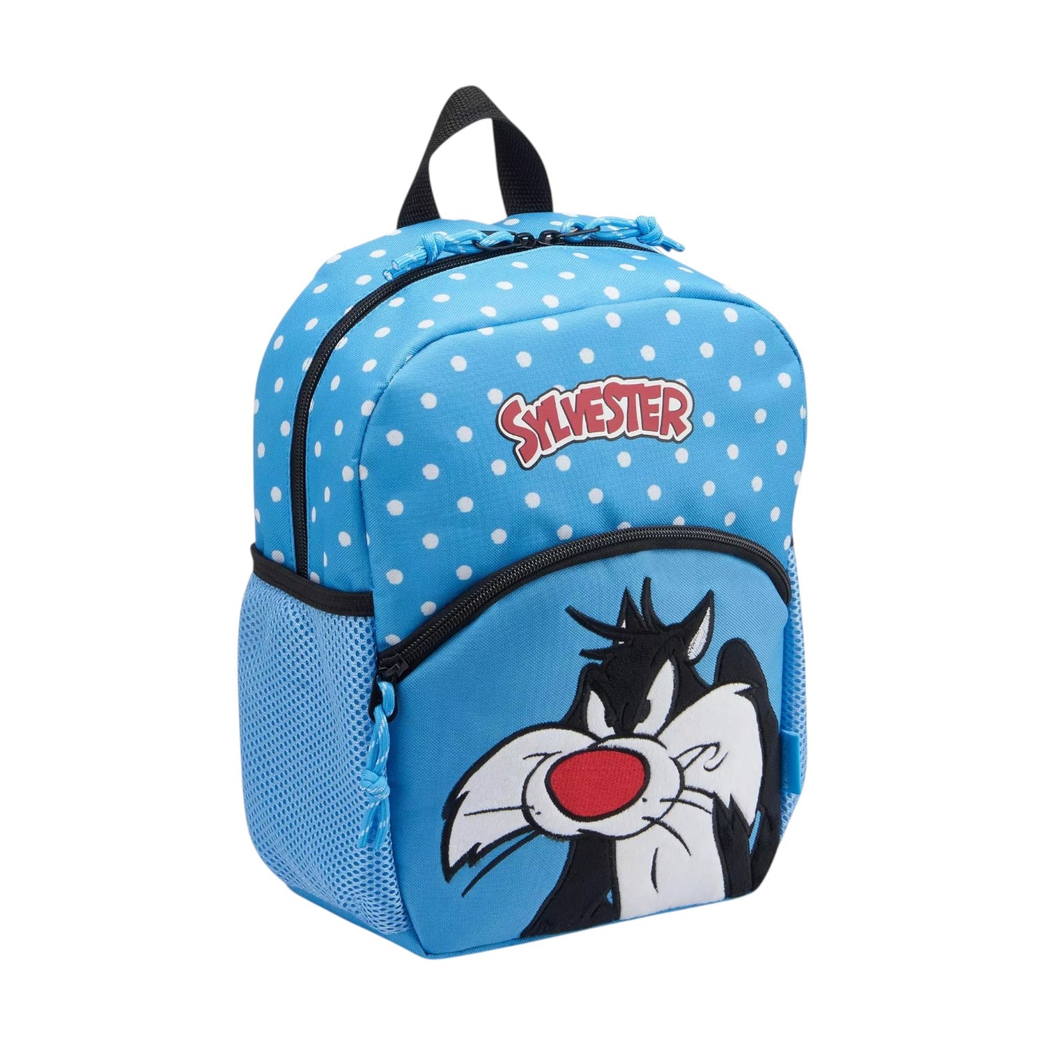 Roncato Zaino Bambina in Tessuto Azzurro Silvestro Looney Tunes + Astuccio
