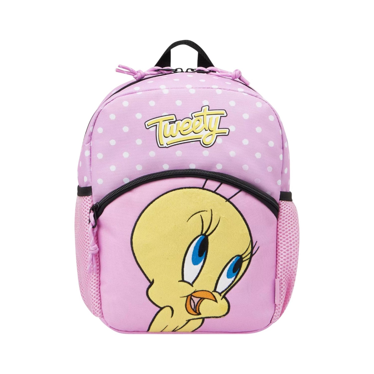 Roncato Zaino Bambina in Tessuto Rosa Tweety Looney Tunes + Astuccio
