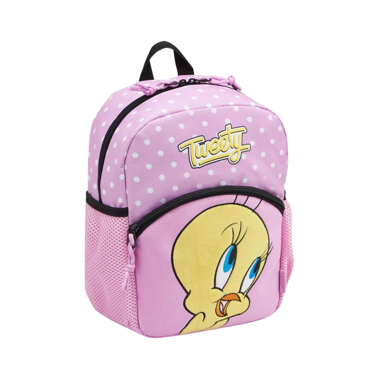 Roncato Zaino Bambina in Tessuto Rosa Tweety Looney Tunes + Astuccio