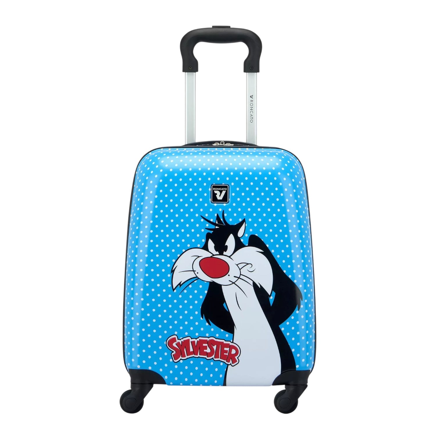 Roncato Trolley Piccolo Bambina in Abs Azzurro Silvestro Looney Tunes + Sacca