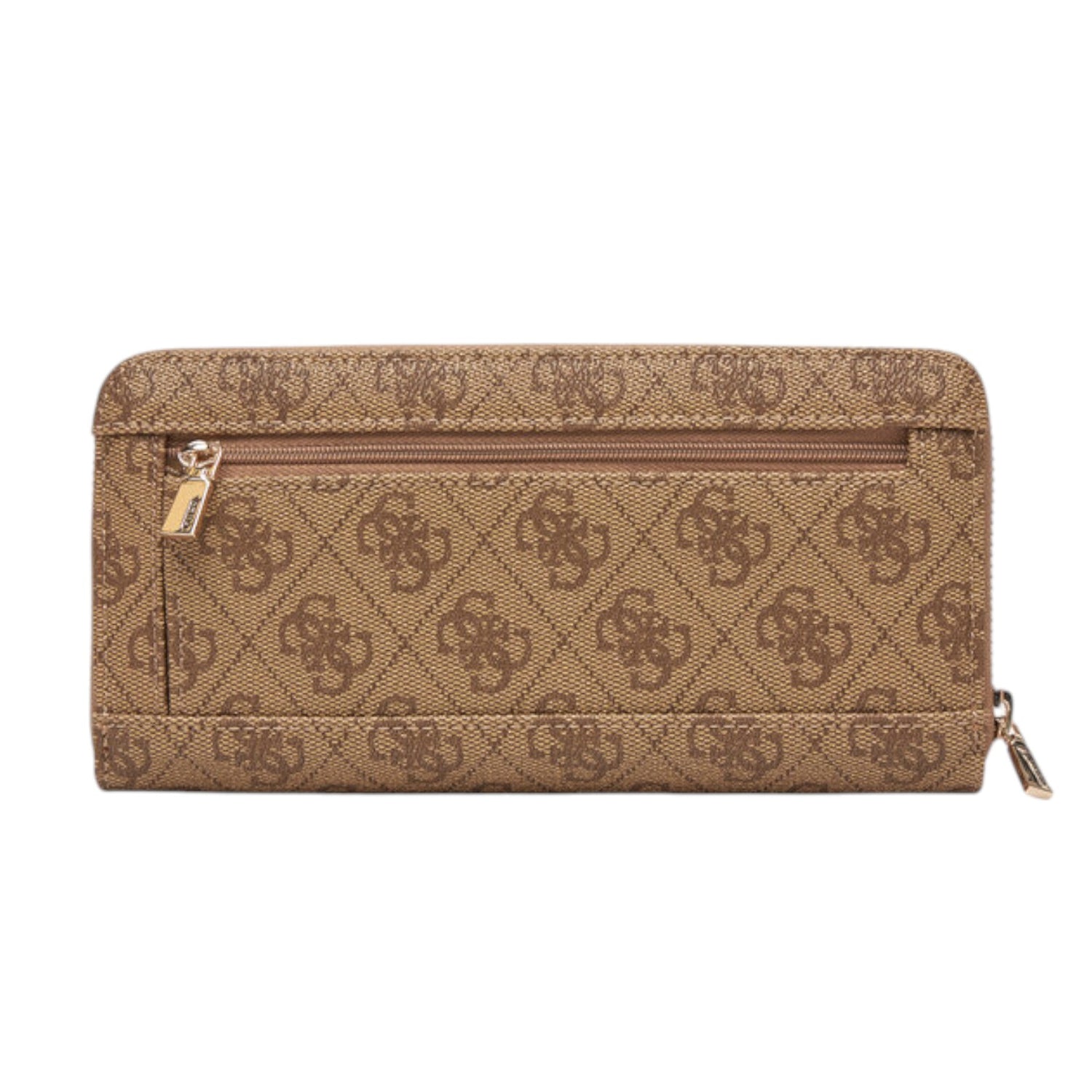 Guess Portafoglio Donna Brenton in Ecopelle Latte Logata con Polsino