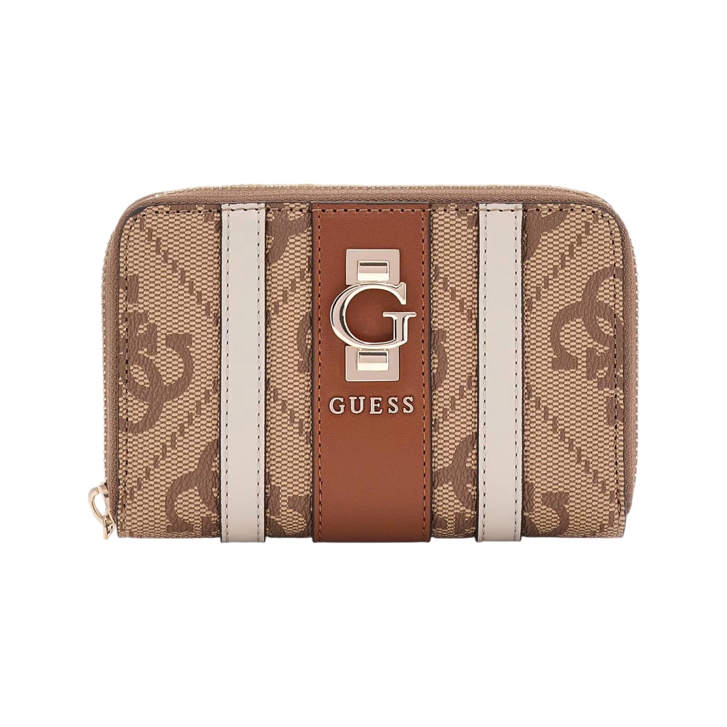 Guess Portafoglio Medio Donna Latte Erenia 4G logo