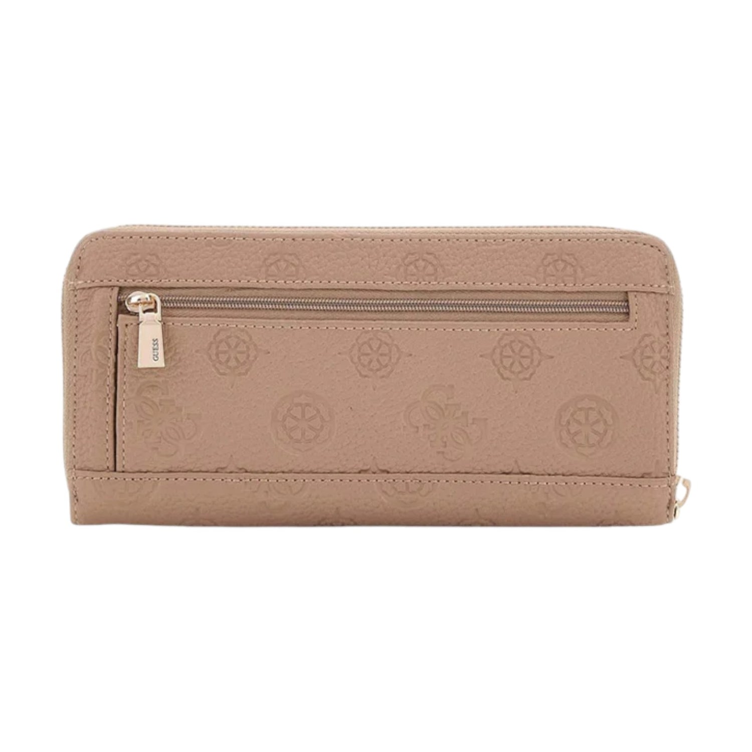 Guess Portafoglio Donna in Ecopelle Tortora Logato con Polsino