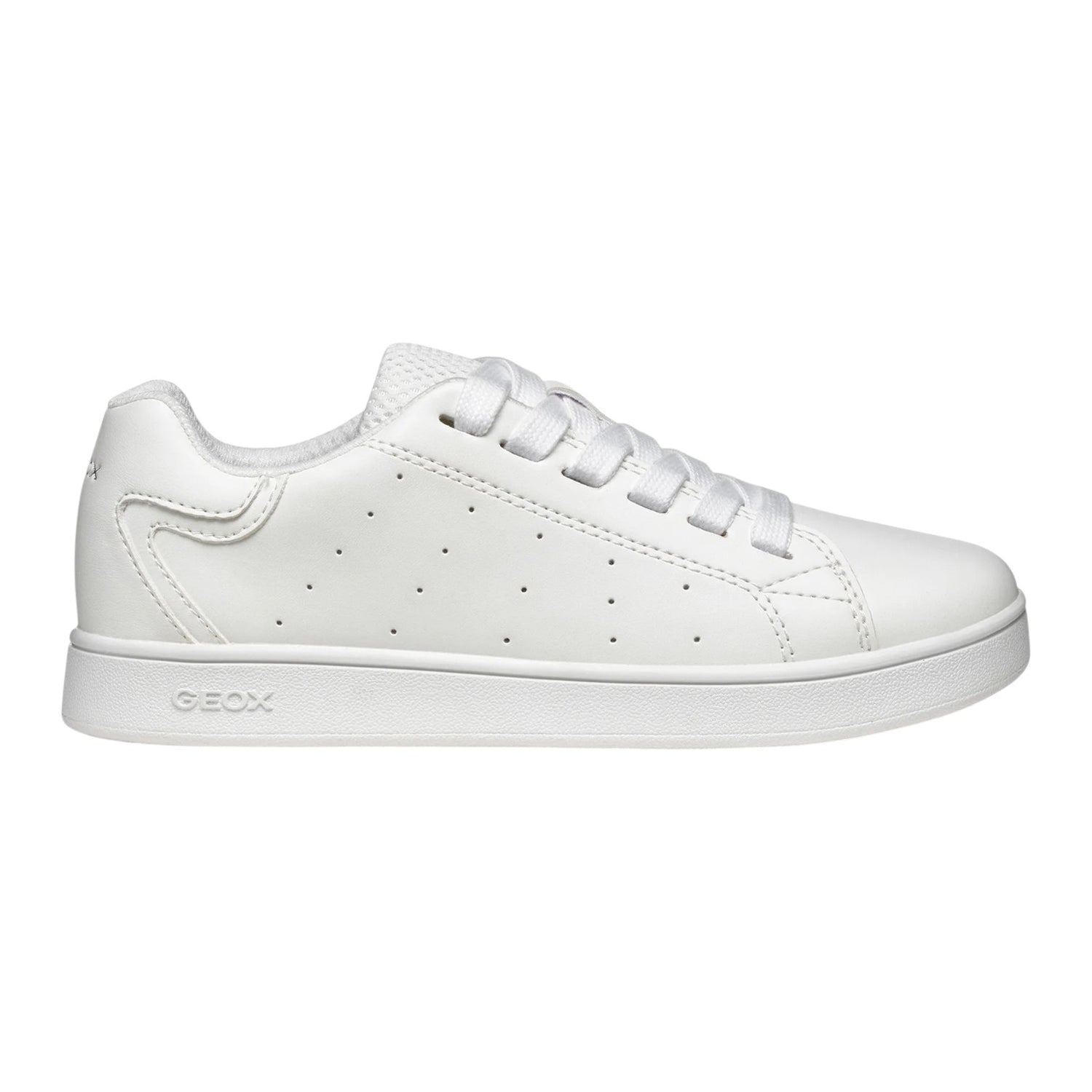 Geox Sneakers Eclyper Bambino in Ecopelle Bianca Numero - 31/32/33/35