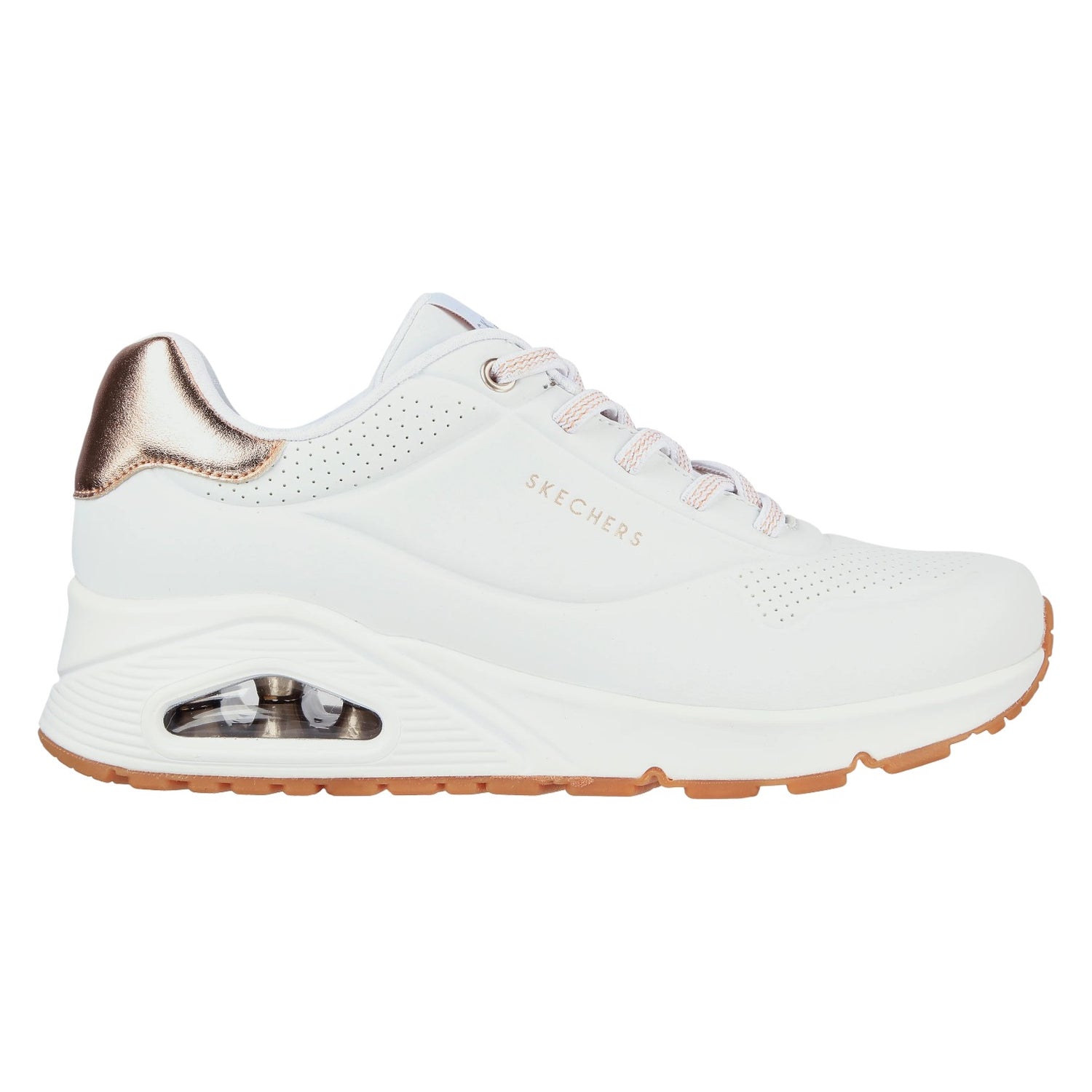 Skechers Slip On Donna Bianco Uno - Shimmer Away