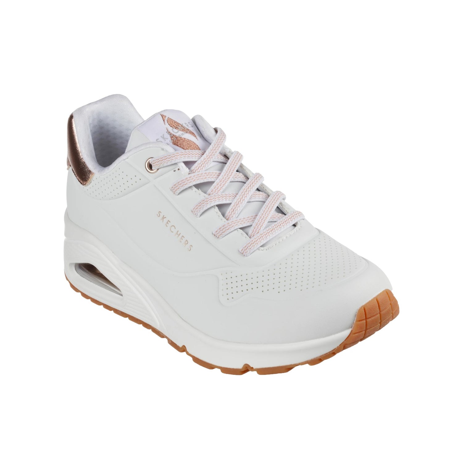 Skechers Slip On Donna Bianco Uno - Shimmer Away