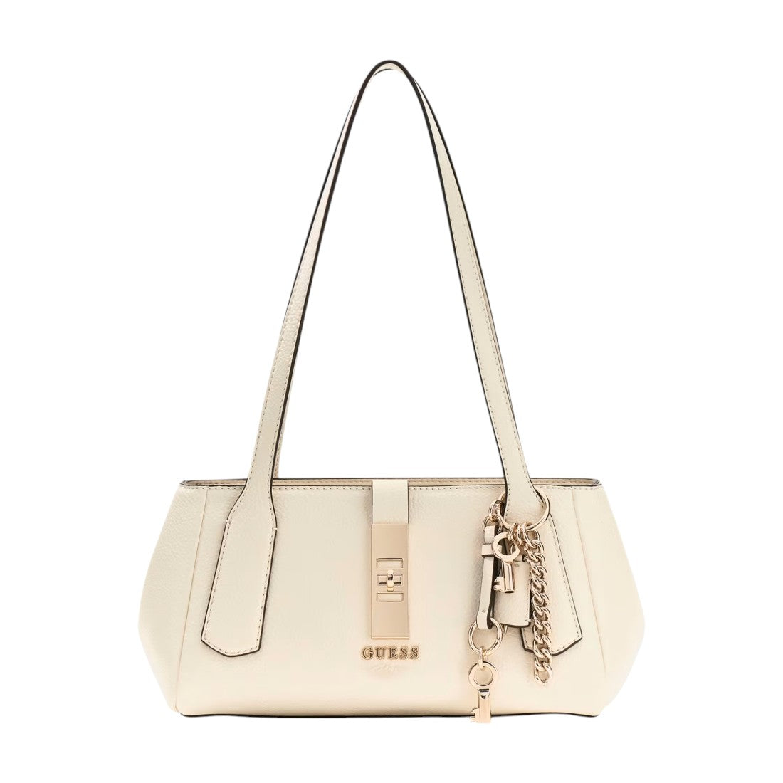 Guess Borsa a Spalla Donna in Ecopelle Bianca Brooke Charm