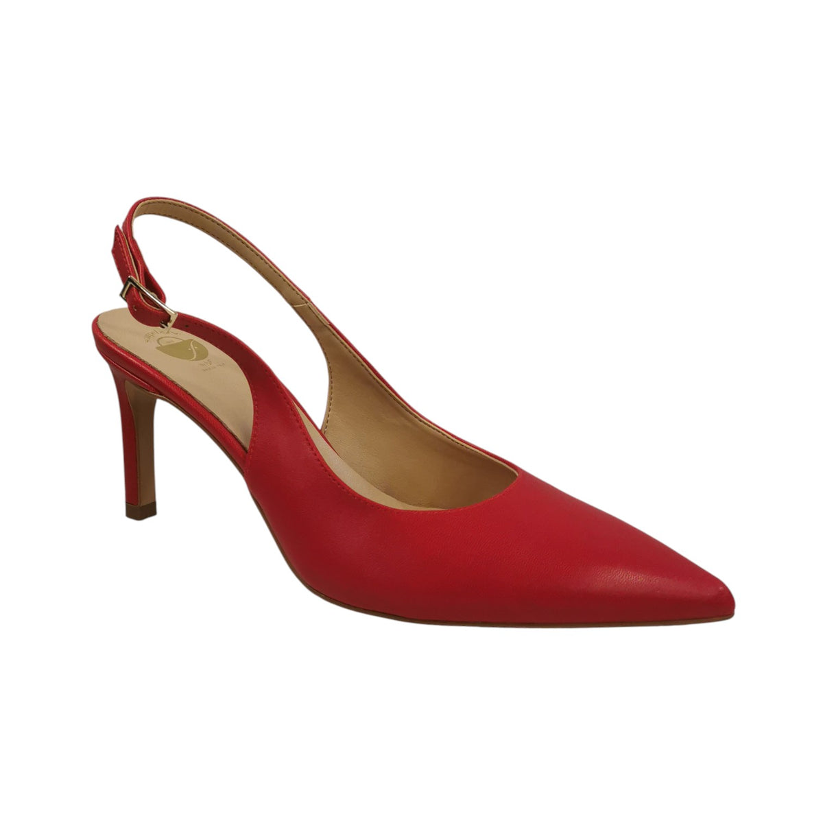 Scarpeborseonline Chanelle Donna in Ecopelle Rossa con Tacco a Stiletto Alto 85mm