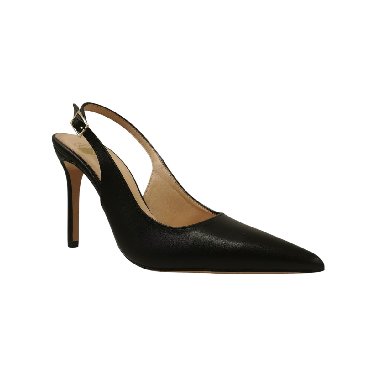 Scarpeborseonline Chanelle Donna in Ecopelle Nera con Tacco a Stiletto Alto 110mm