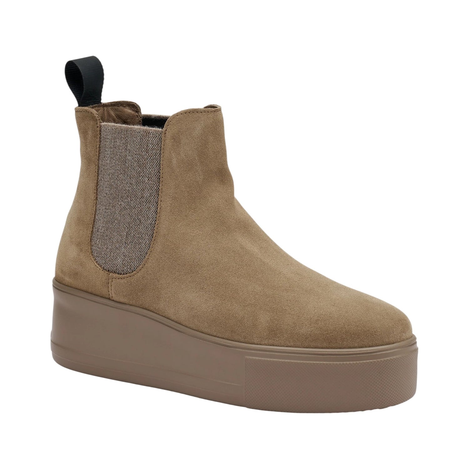 Frau Beatles Donna in Pelle Scamosciata Miele Platform