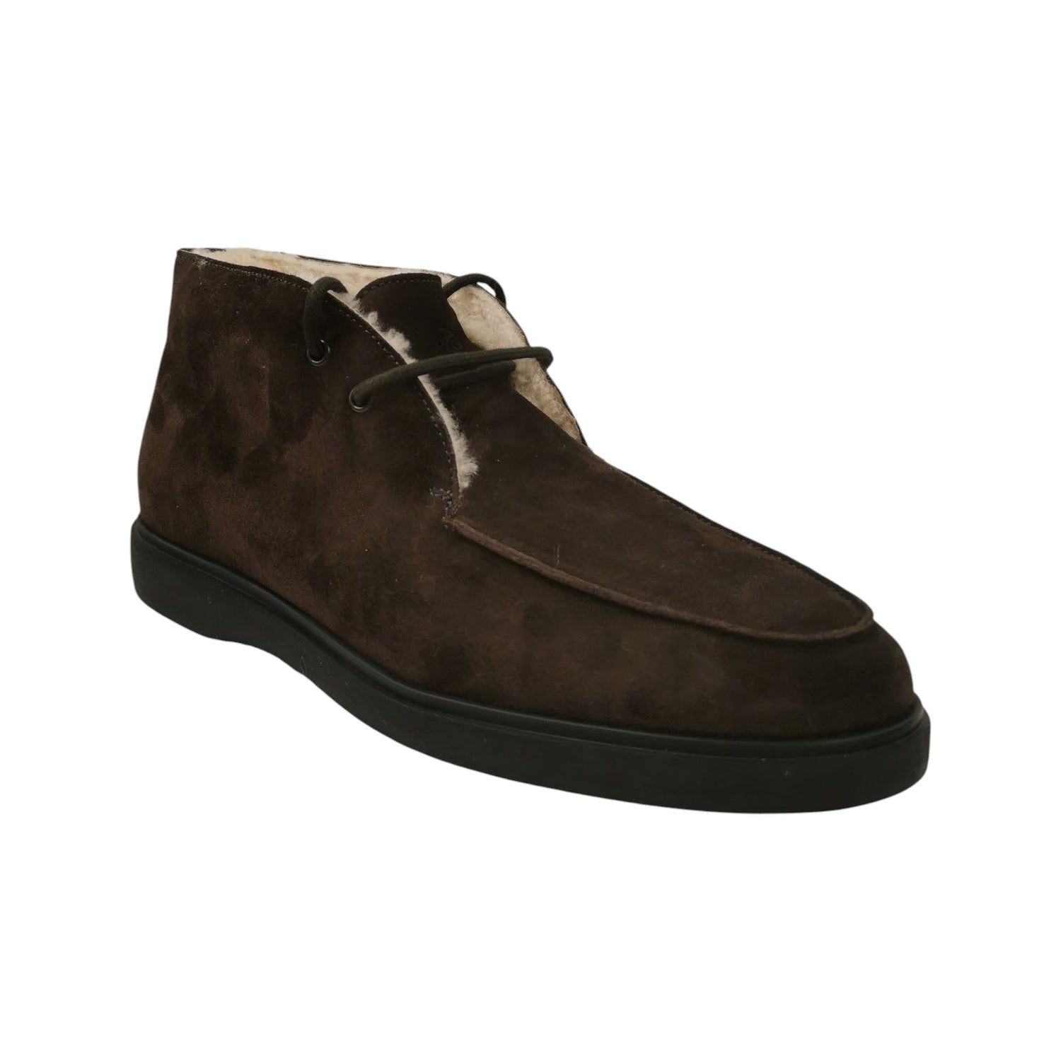 Frau Polacchino Uomo in Camoscio con Pelliccia Interna