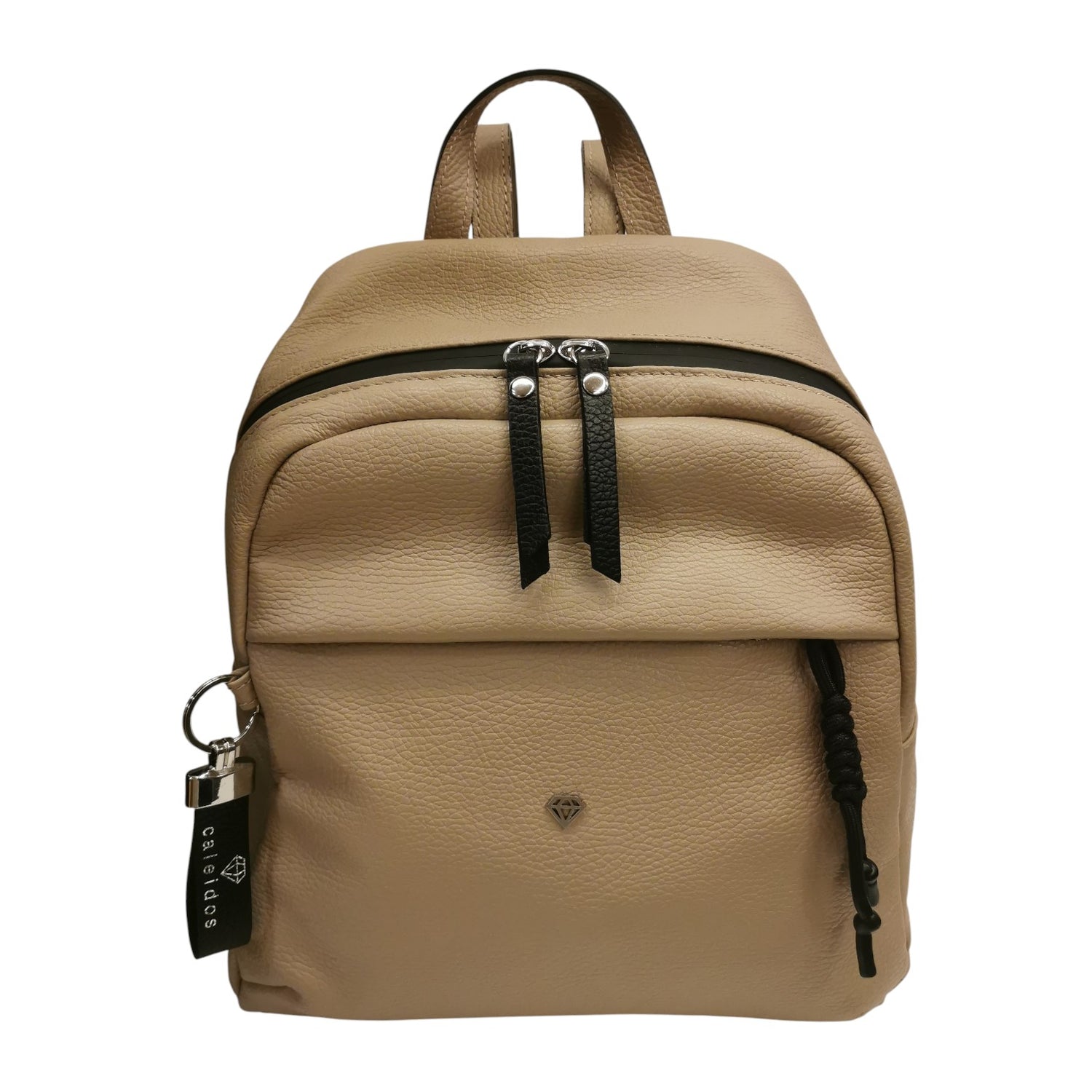 Caleidos Zaino Donna in Pelle Marmo con Tasca Frontale