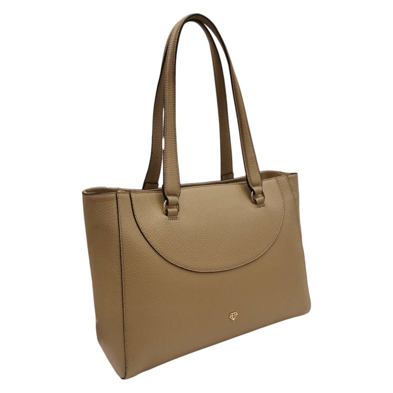 Caleidos Shopping Bag Donna in Pelle Marmo