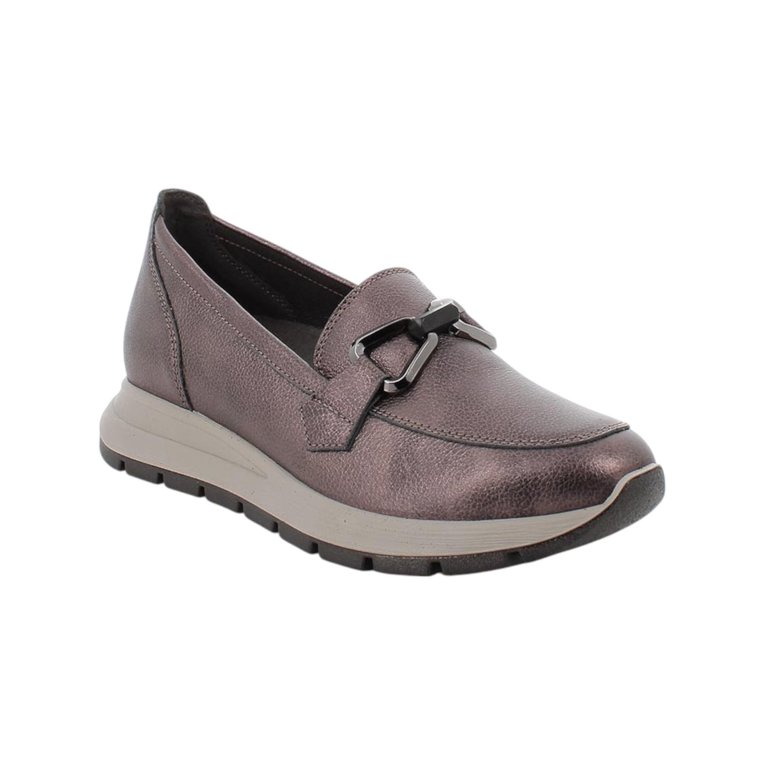 Igi&Co Mocassino Donna in Pelle Bronzo Laminato con Morsetto