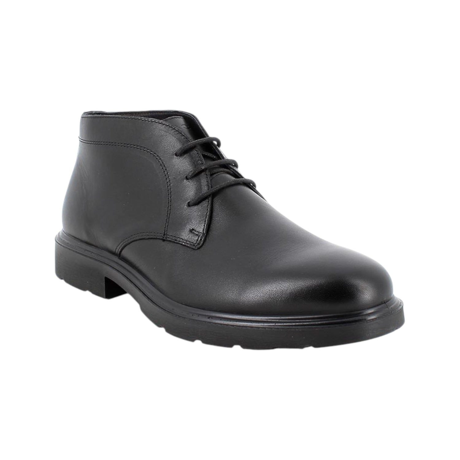 Igi&Co Polacchino Uomo in Morbida Pelle Nera Stringato