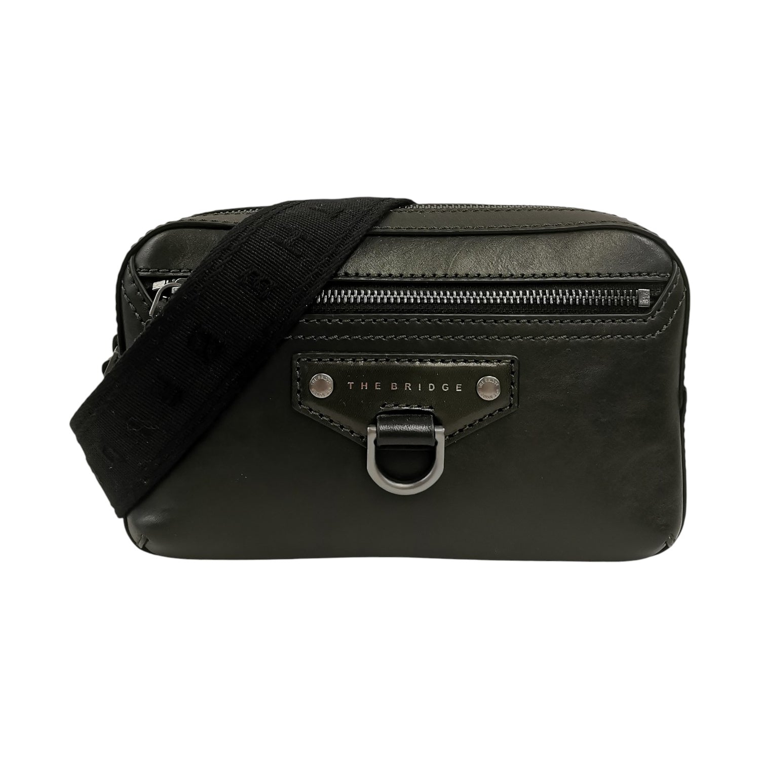 The Bridge Marsupio Uomo in Pelle Verde