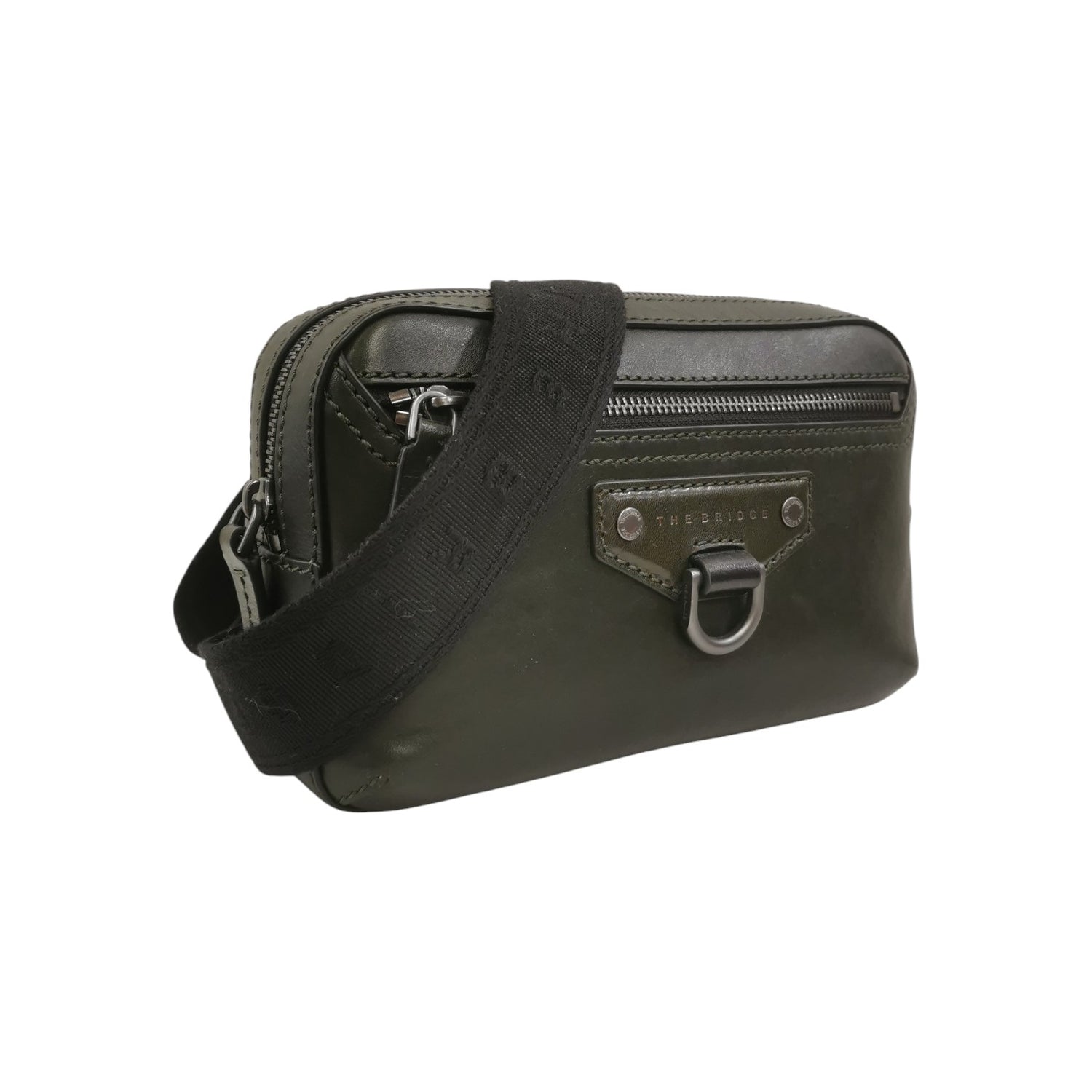 The Bridge Marsupio Uomo in Pelle Verde