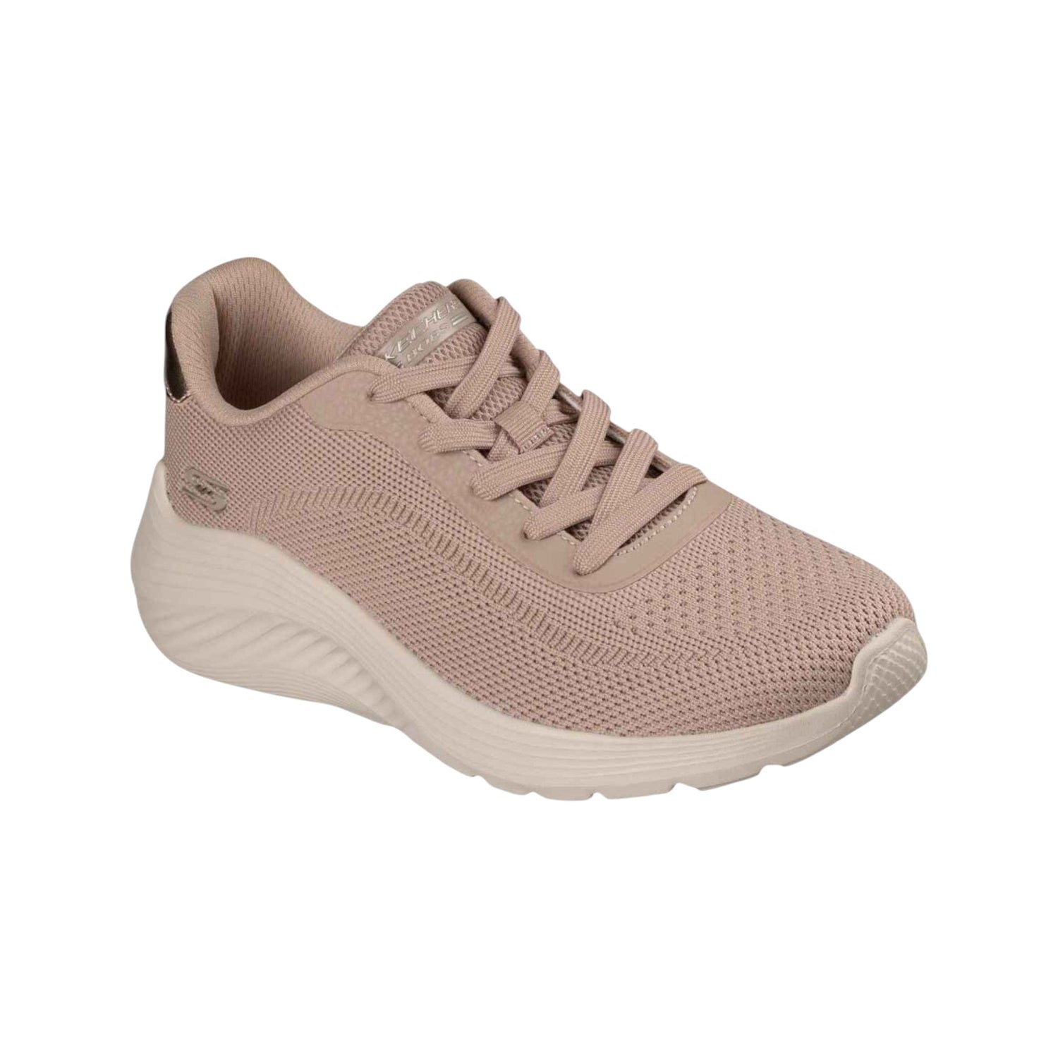 Skechers Sneakers Donna in Tessuto Tortora Bobs Squad Waves