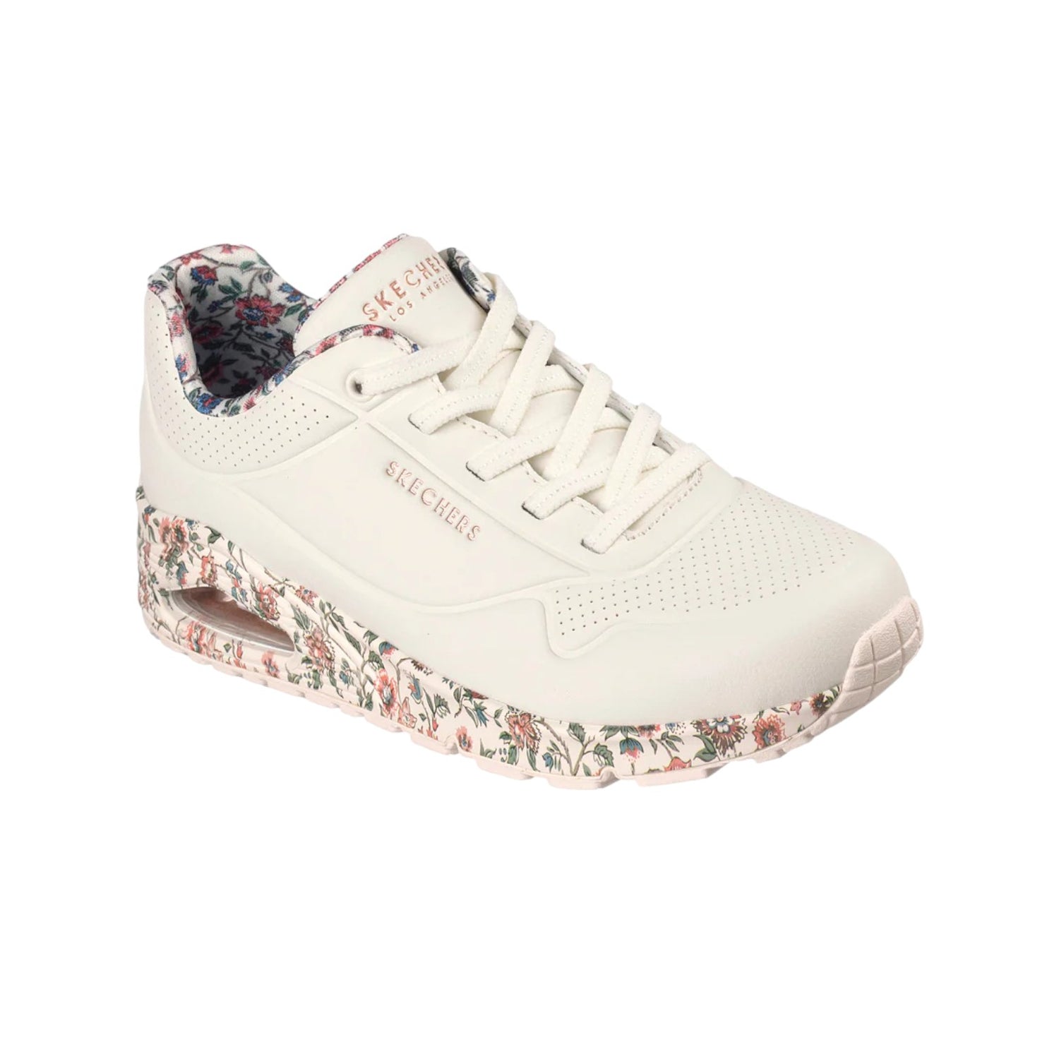 Skechers Sneakers Donna Bianca Multi Floreale Uno Safari Time