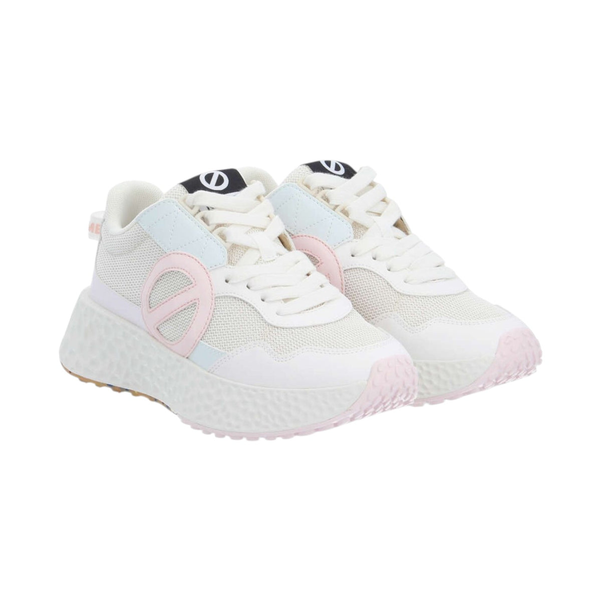 No Name Carter Jogger W Sneakers Donna Rosa Blu Bianco