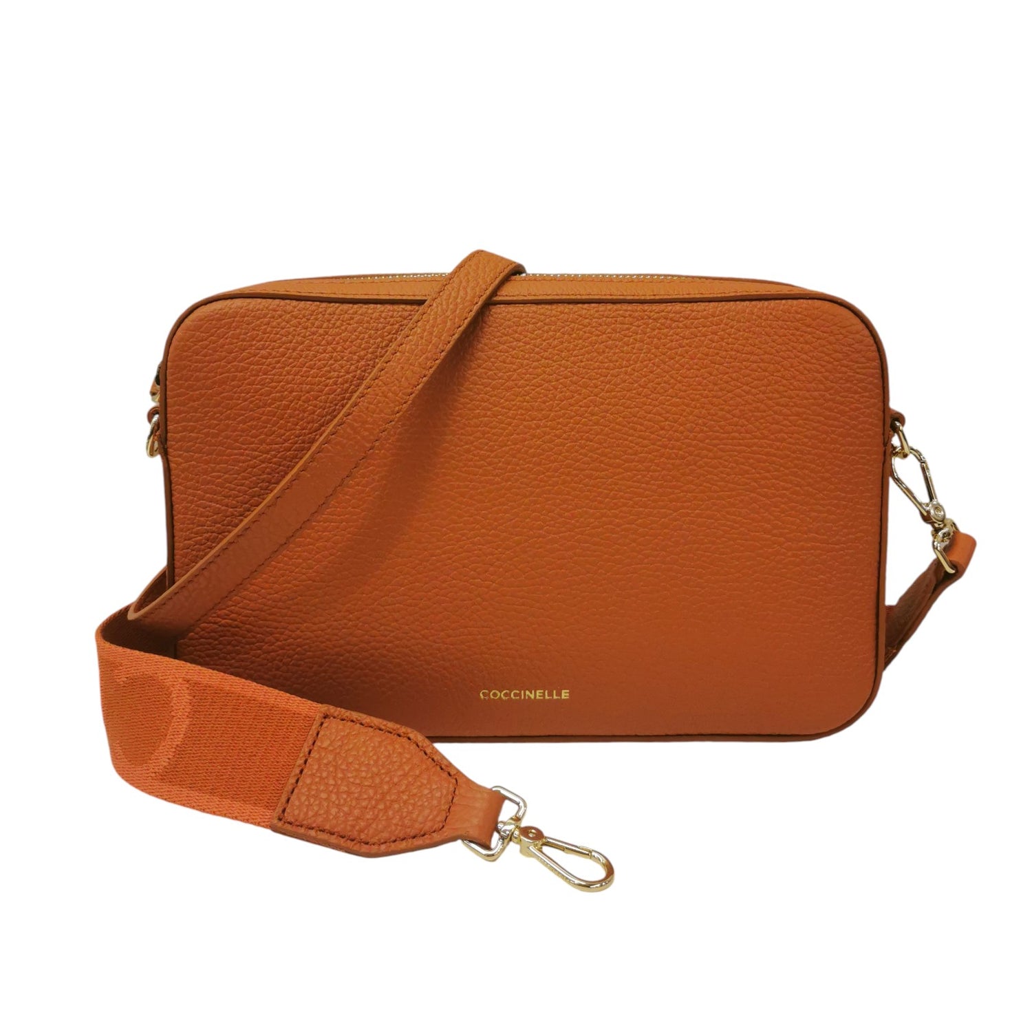 Coccinelle Borsa a Spalla Donna Tebe in Pelle Granchio con Tracolla Logata