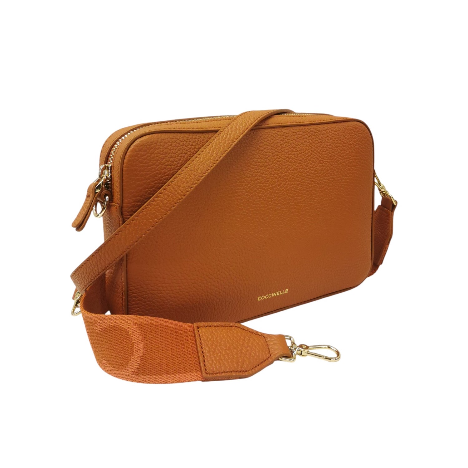 Coccinelle Borsa a Spalla Donna Tebe in Pelle Granchio con Tracolla Logata