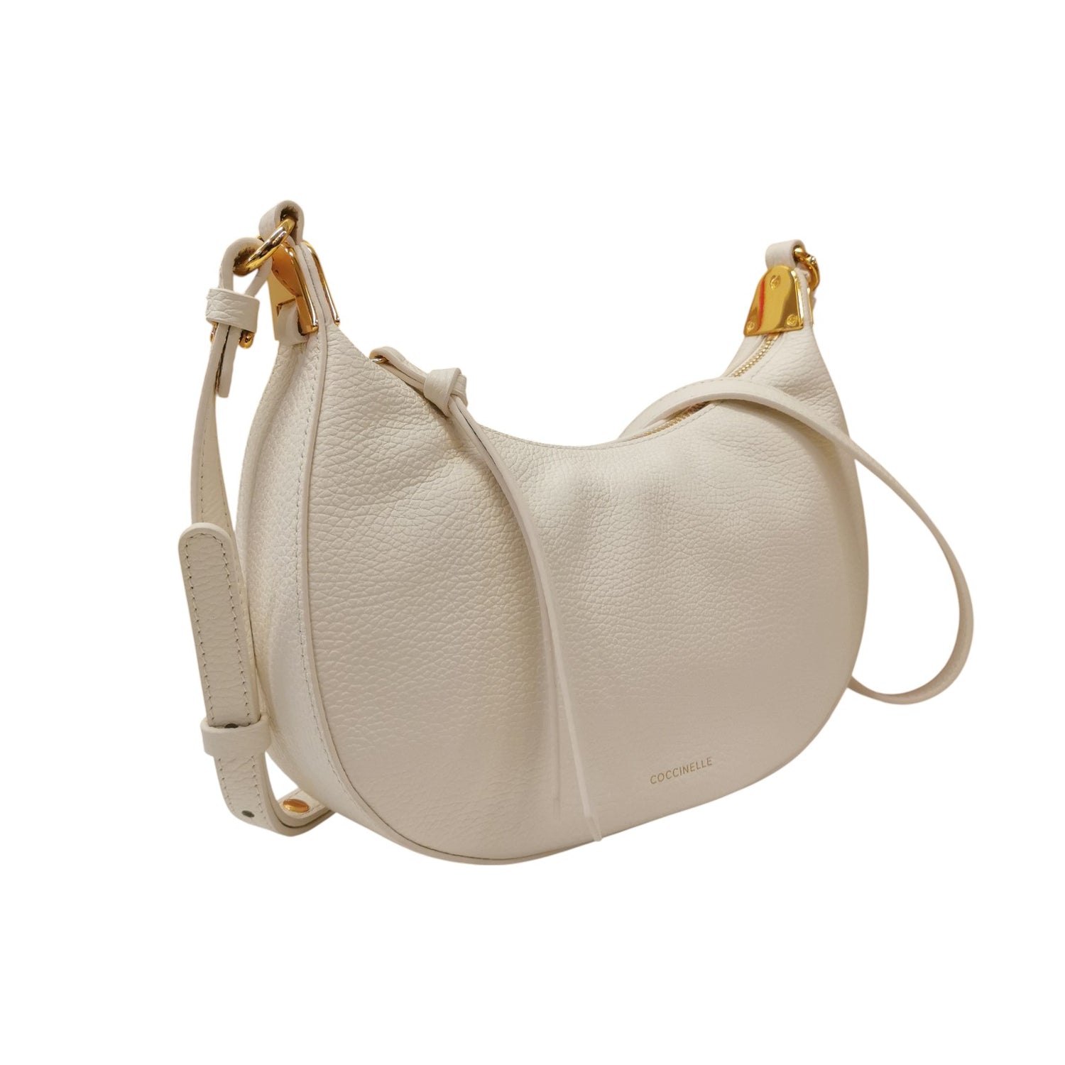 Coccinelle Mezzaluna Donna Fujiko in Pelle Perla