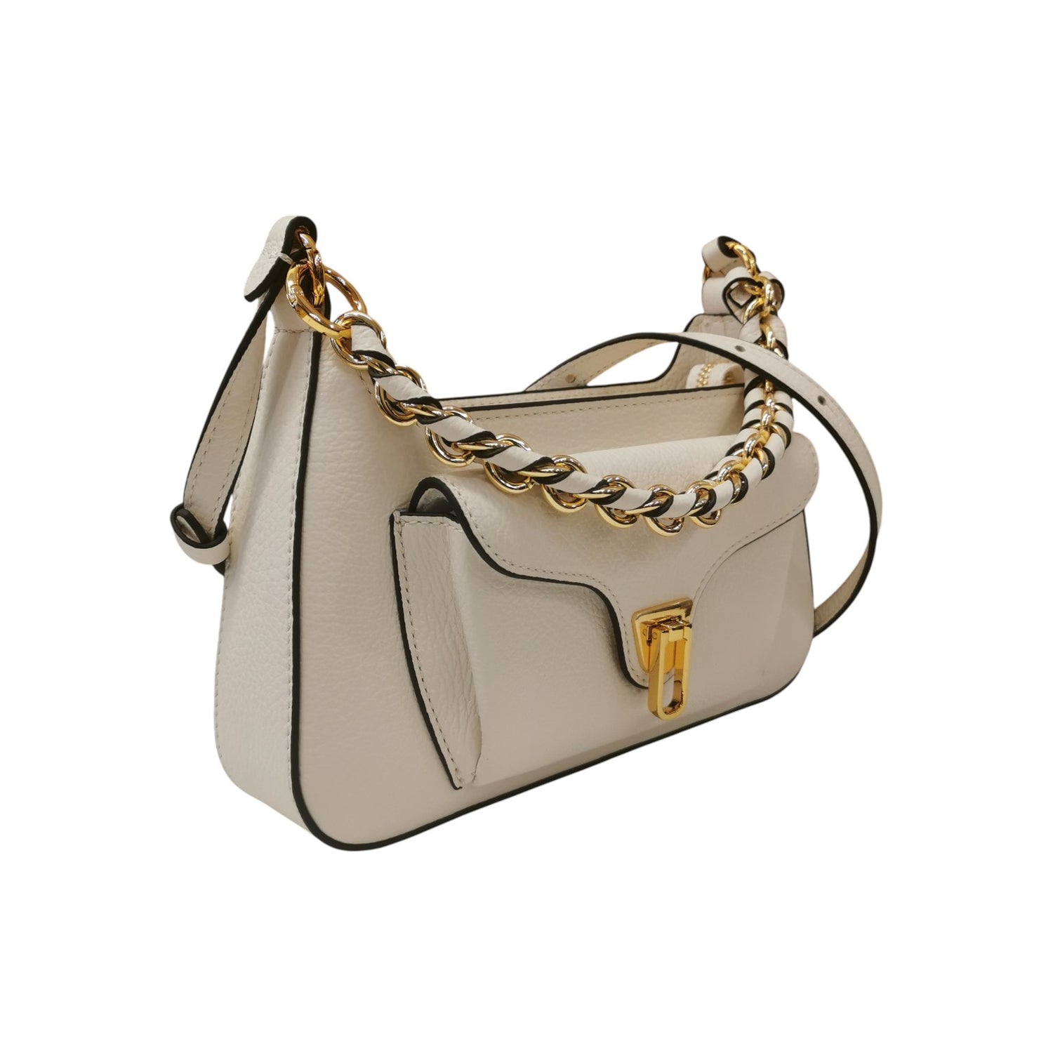 Coccinelle Borsa a Tracolla Donna in Pelle Perla con Manico a Catena