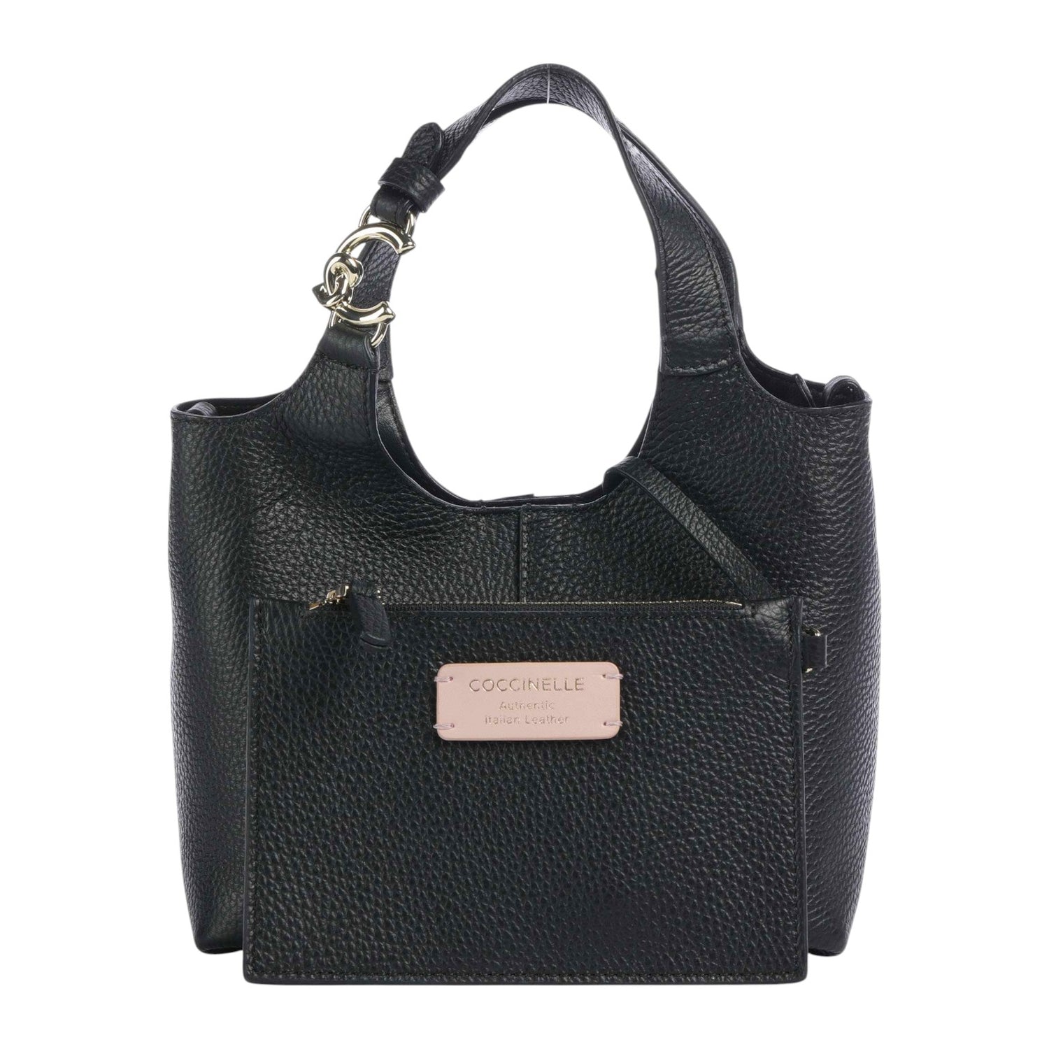 Coccinelle Borsa a Mano Donna in Pelle Martellata con Pochette e Tracolla