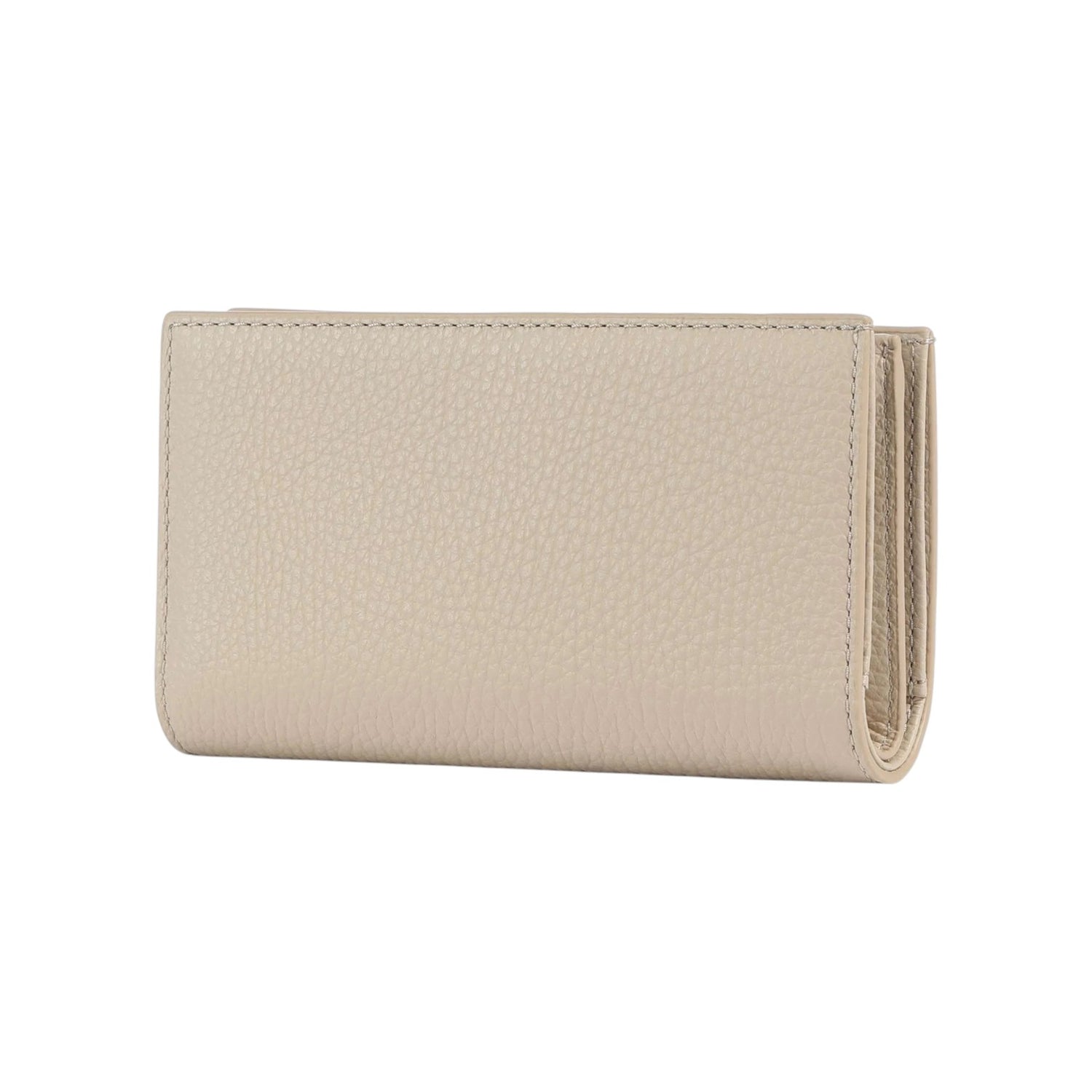 Coccinelle Portafoglio Donna Metallic Soft in Pelle Conchiglia con Bottone