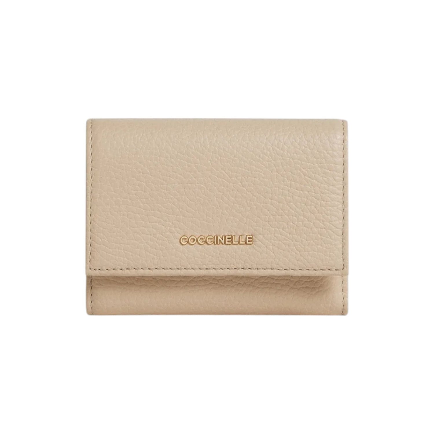 Coccinelle Portafoglio Donna Metallic in Pelle Martellata Conchiglia