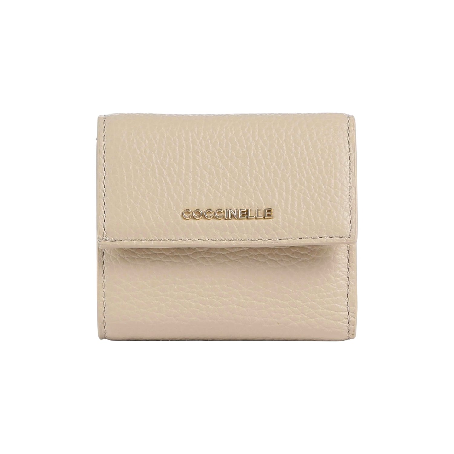 Coccinelle Portafoglio Piccolo Donna Metallic Soft in Pelle Conchiglia