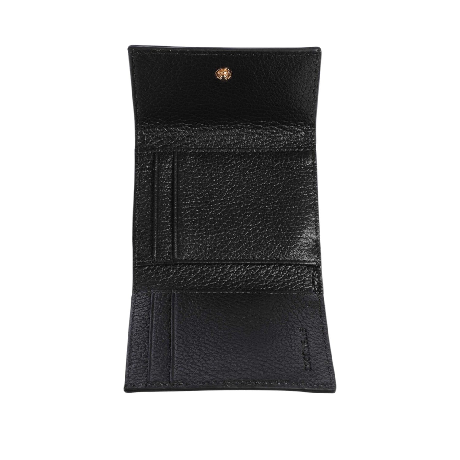 Coccinelle Portafoglio Piccolo Donna Metallic Soft in Pelle Nero