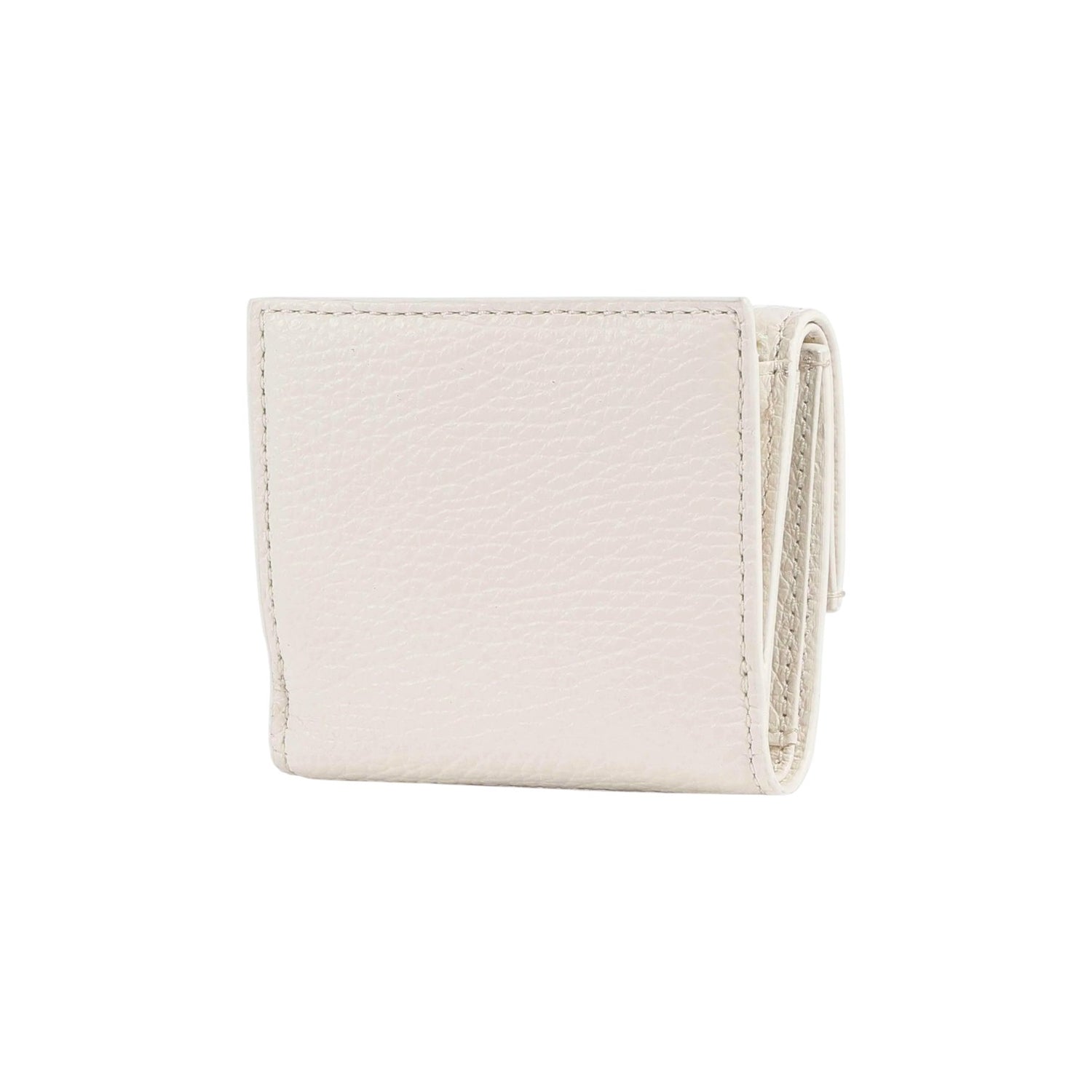 Coccinelle Portafoglio Piccolo Donna Metallic Soft in Pelle Perla